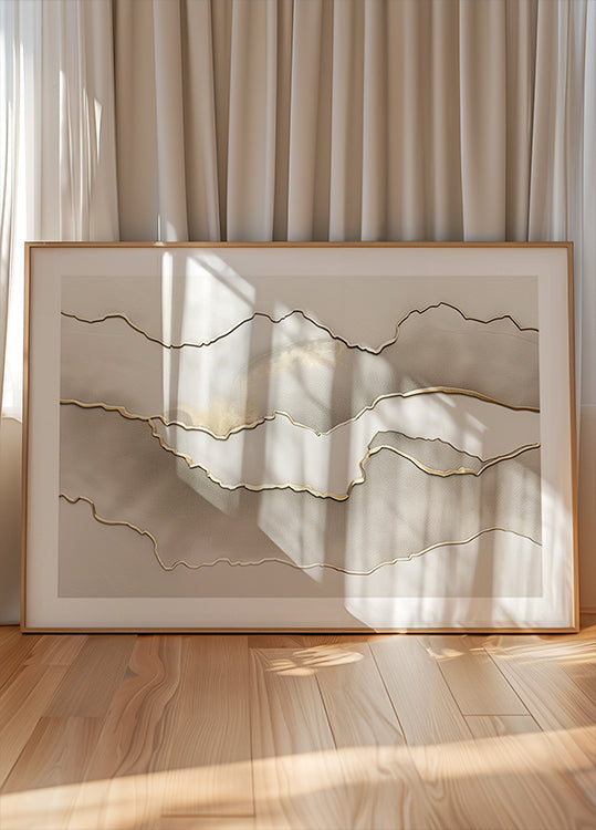 Plakat Metaliczny krajobraz nr 3