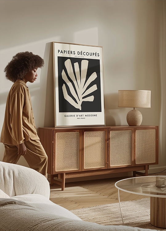 Sylwetka liści plakat