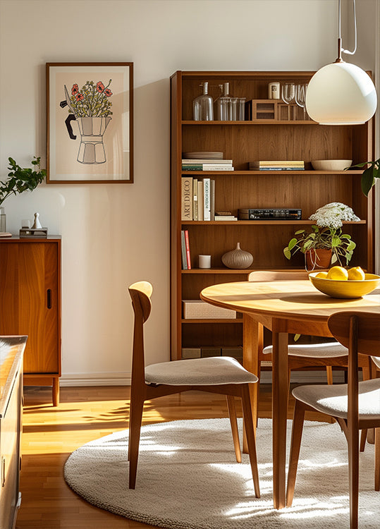 Plakat z kwiatami Moka