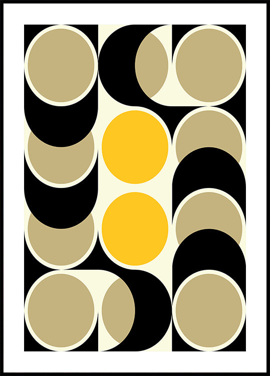 Retro Circles Dance - Posterbox