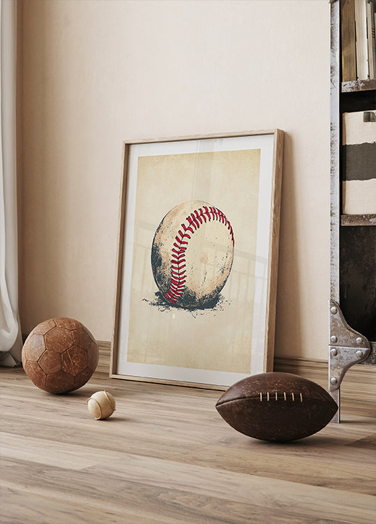 Baseball Ball (NEW) - Posterbox
