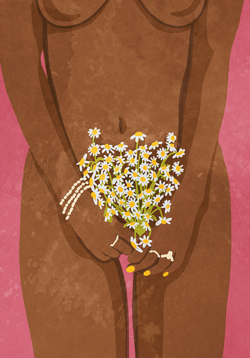 Noszenie plakatu z kwiatami