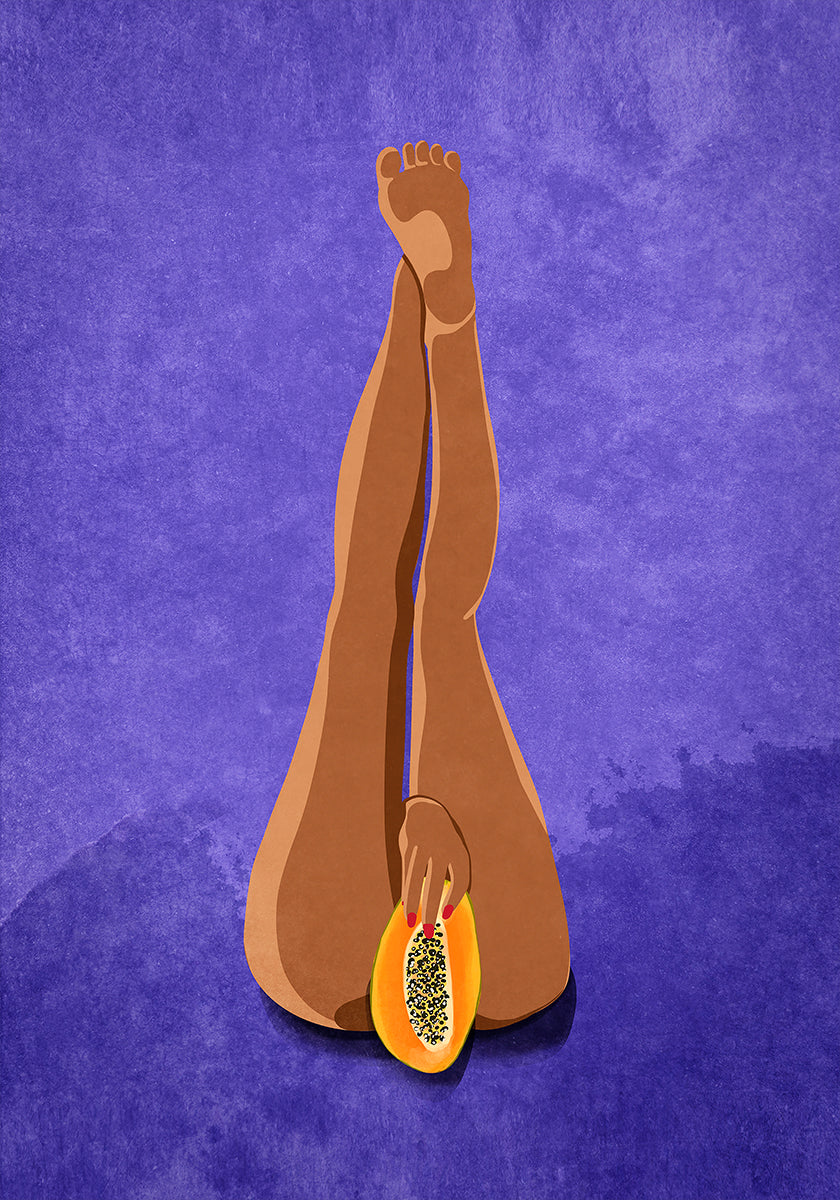 Mój plakat z papają