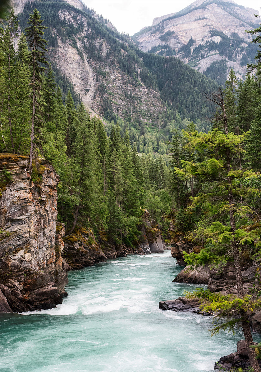 Plakat wąwozu rzeki