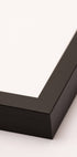 Sort Træramme, Kvadrat - Posterbox