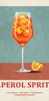 Aperol Spritz Cocktail Recipe Plakat - Posterbox.dk
