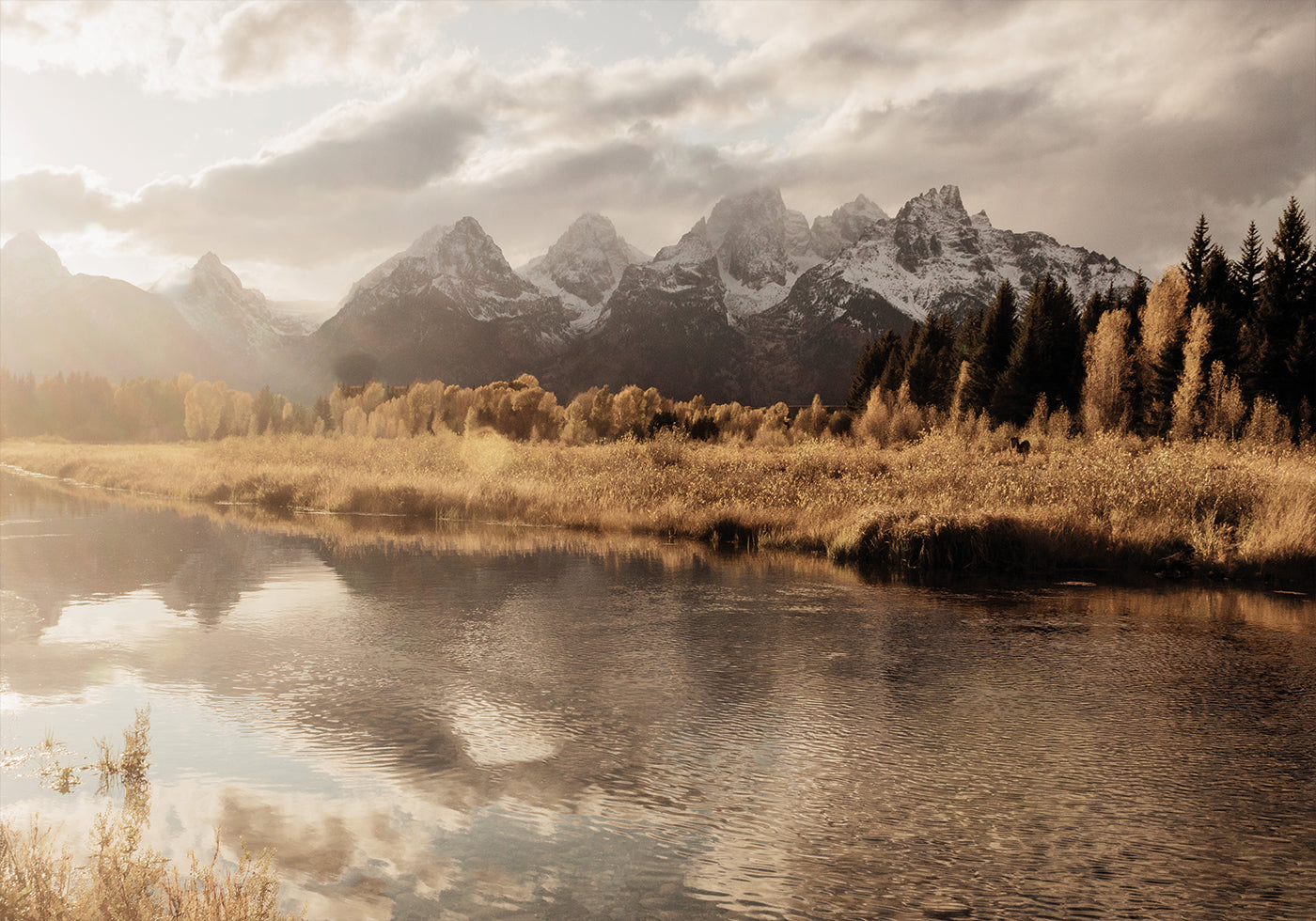 Autumn Morning in the Mountains Plakat - Posterbox.dk