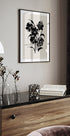 Black Watercolor Floral Plakat - Posterbox.dk