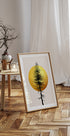 Golden Sun & Tree Silhouette Plakat - Posterbox.dk