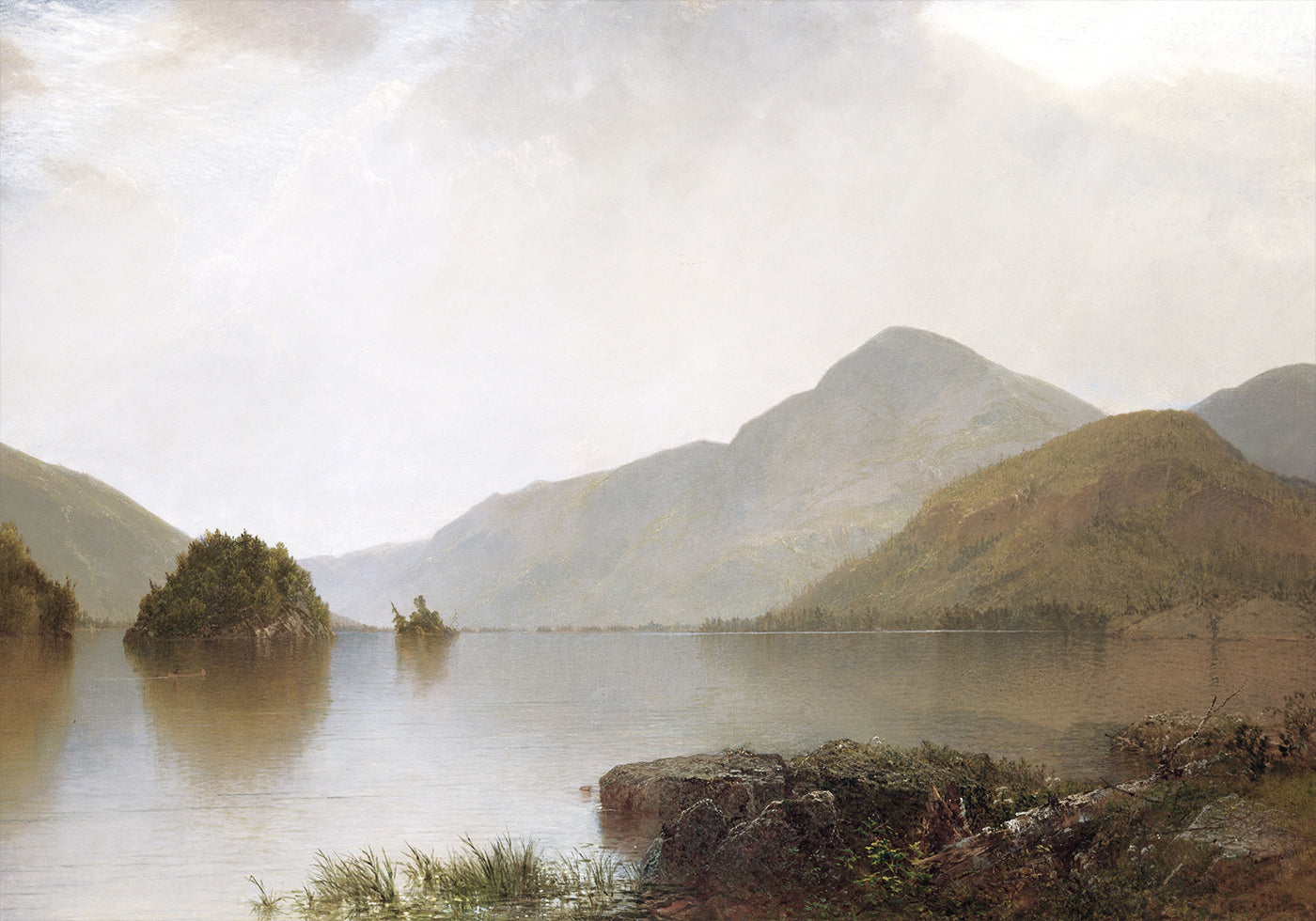 John Frederick Kensett - Lake George Plakat - Posterbox.dk