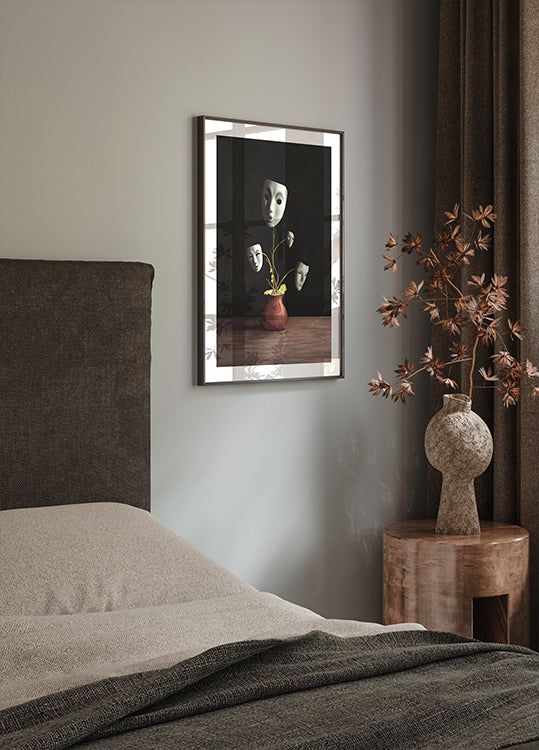 Masked Emotions, surreal plant Plakat - Posterbox.dk