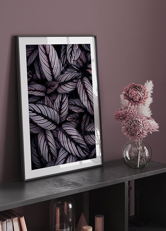 Purple Leaves Plakat - Posterbox.dk