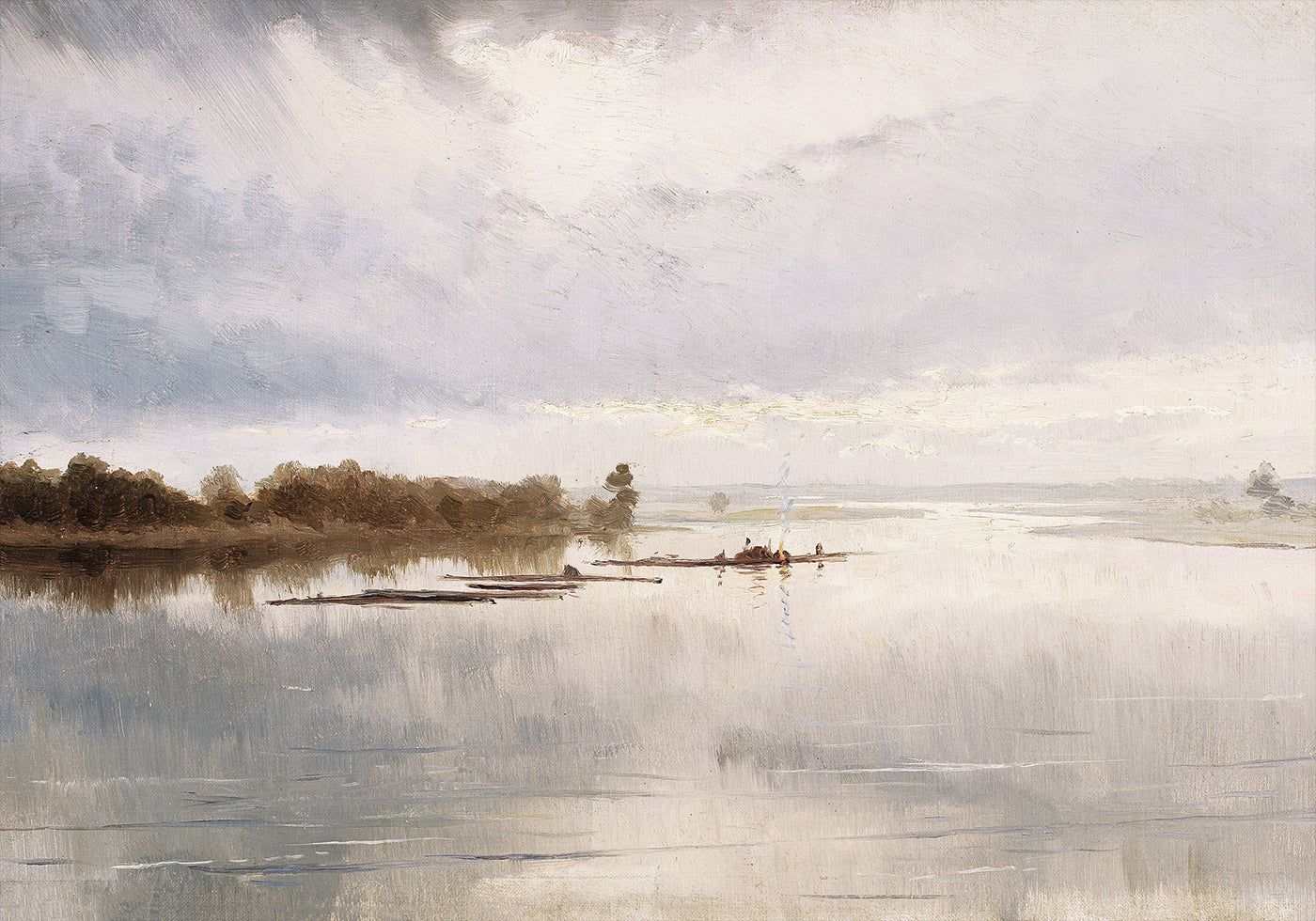 River Landscape by Ferdynand Ruszczyc Plakat - Posterbox.dk