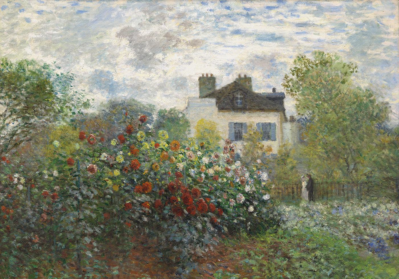 The Artist's Garden in Argenteuil by Claude Monet Plakat - Posterbox.dk