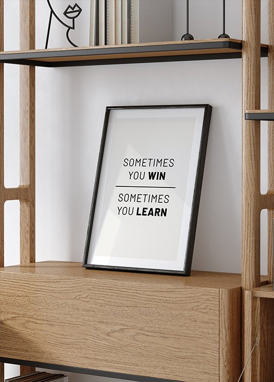 Win and Learn Plakat - Posterbox.dk