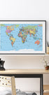 World Map Plakat - Posterbox.dk