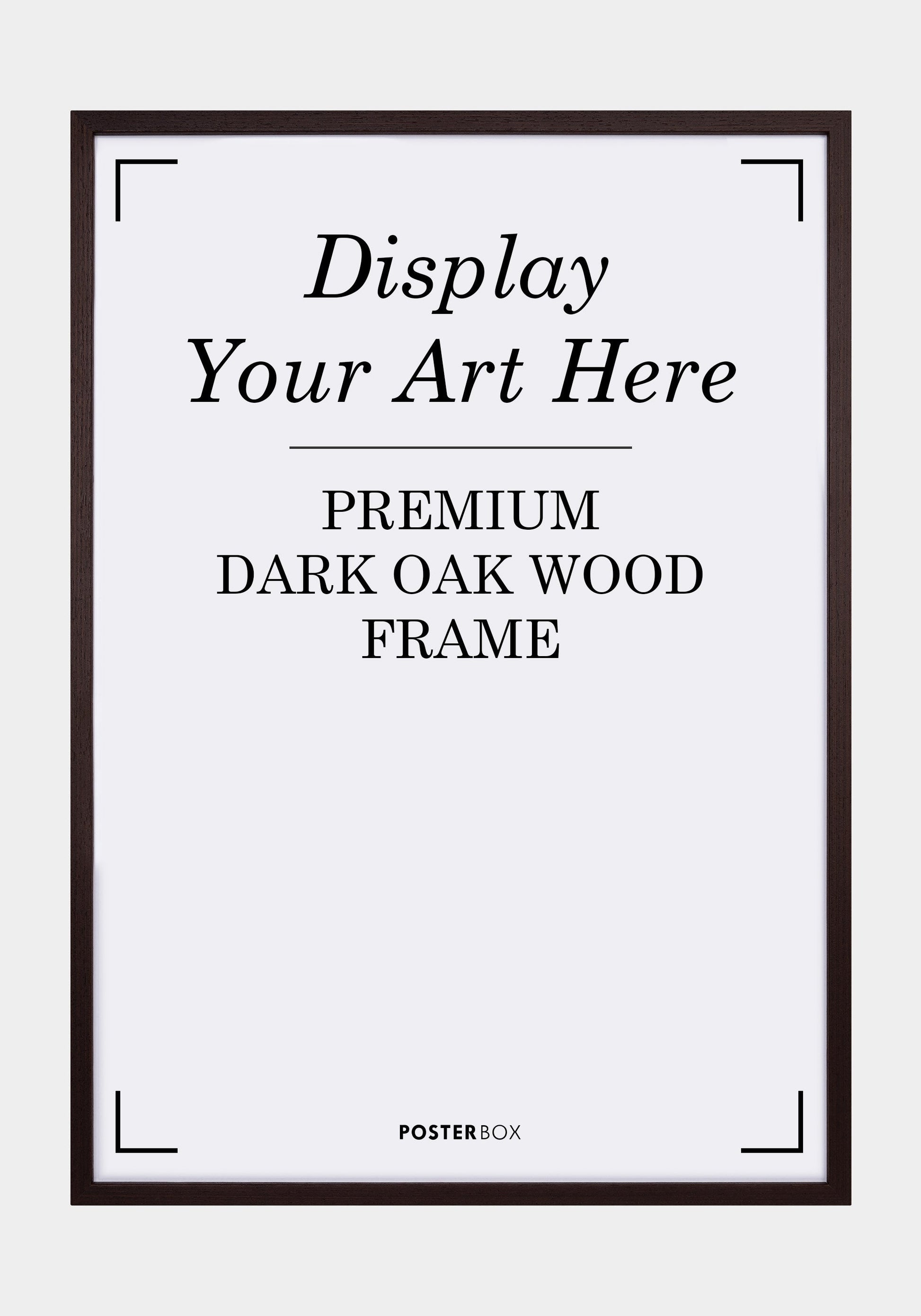 Premium Drewniana ramka Nielsen Dark Oak Poster