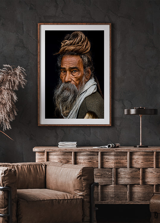 Portrait of a Sadhu... - Posterbox