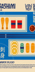 Sashimi Japanese Food Print Plakat - Posterbox