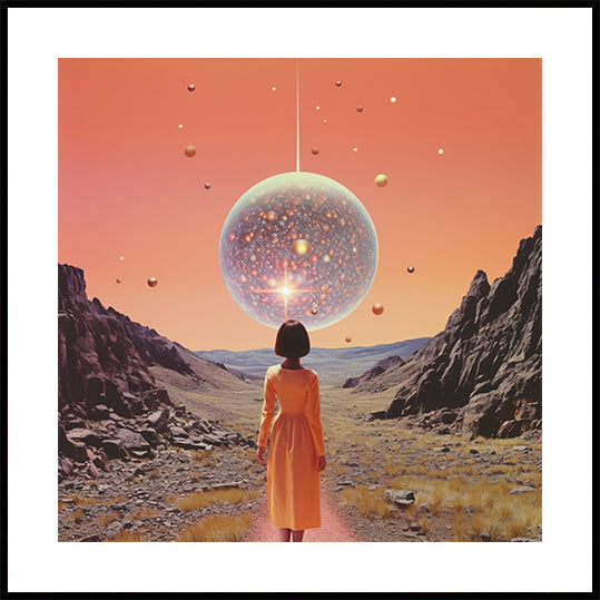 A Space Disco Collage Art Plakat - Posterbox