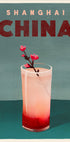 Travel Cocktail Shanghai China Plakat - Posterbox