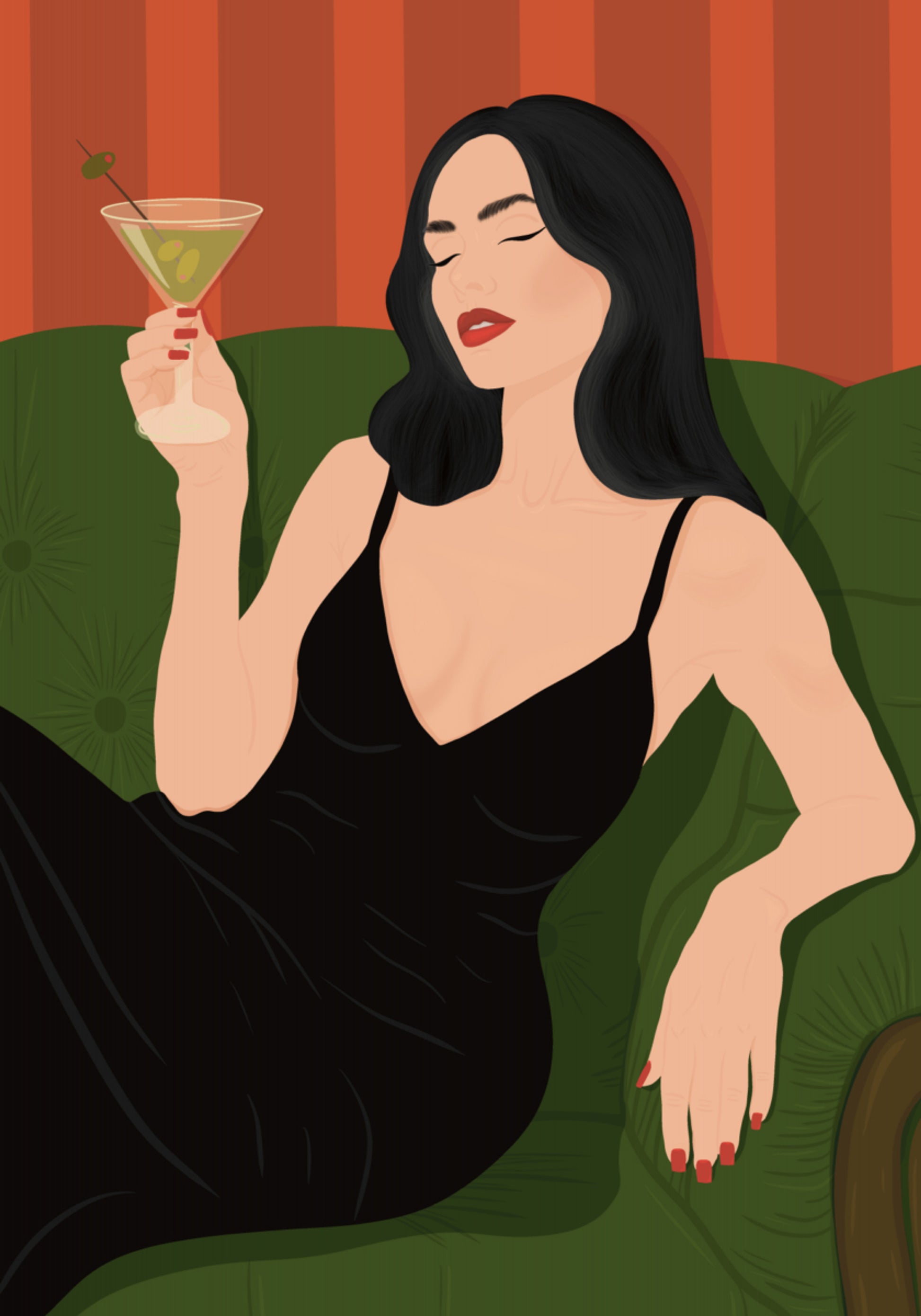 Elegancka dama Martini