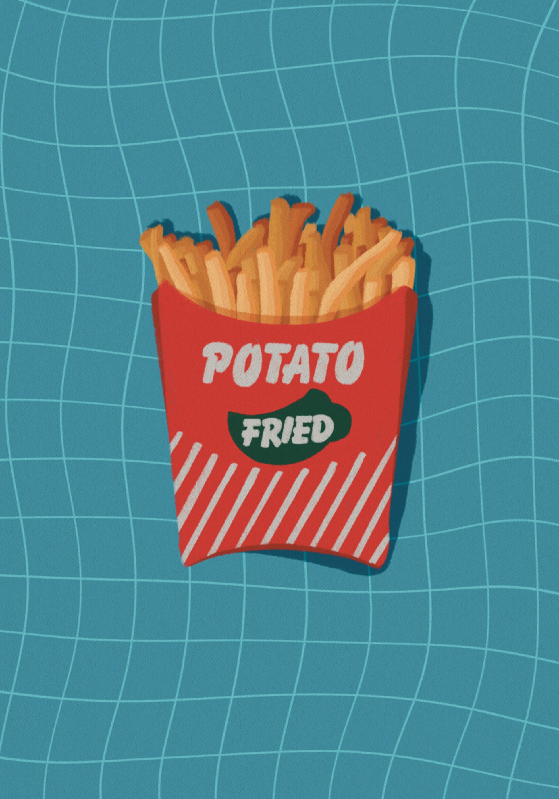Retro frytki przekąska