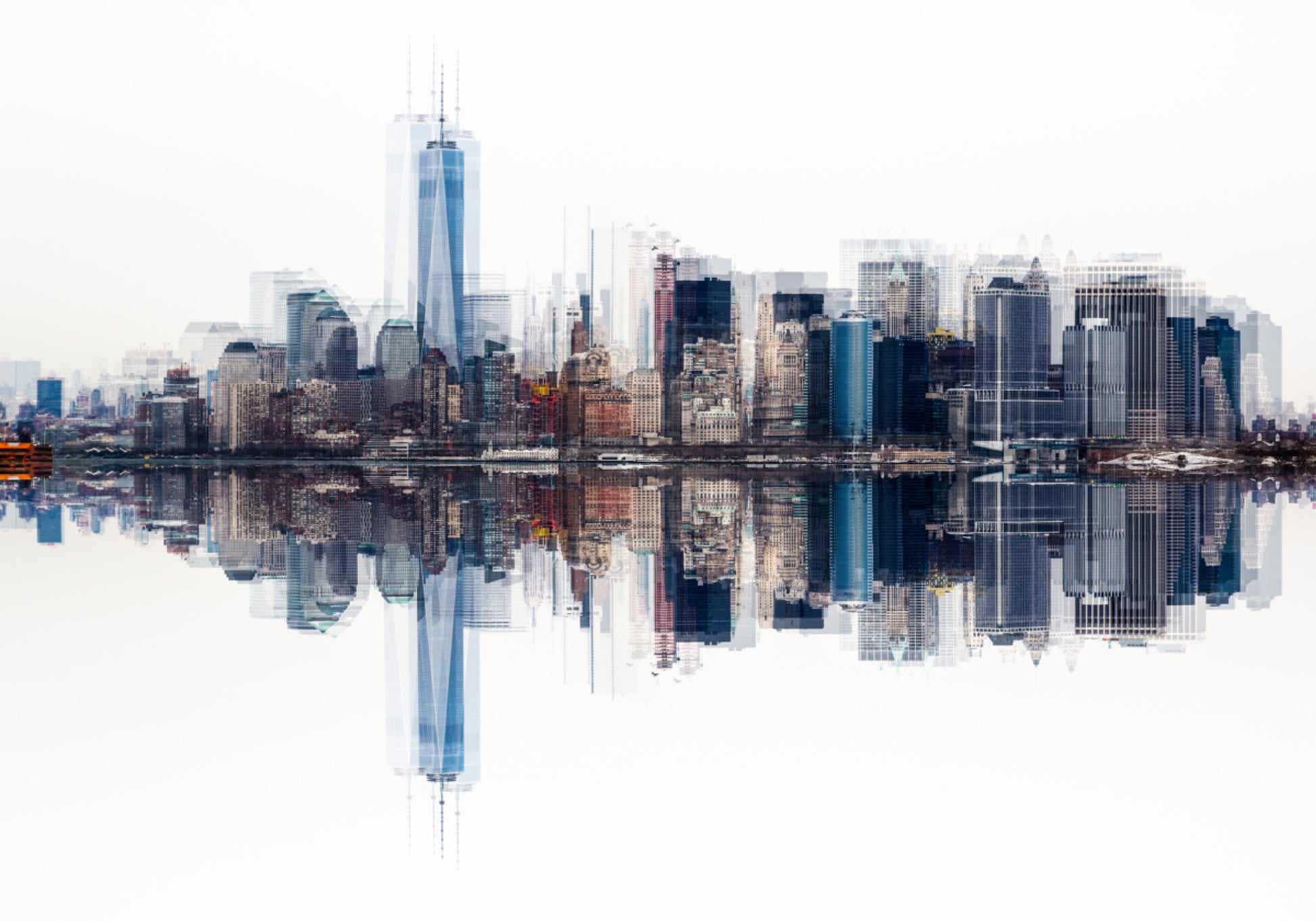 Streszczenie panoramę Manhattanu