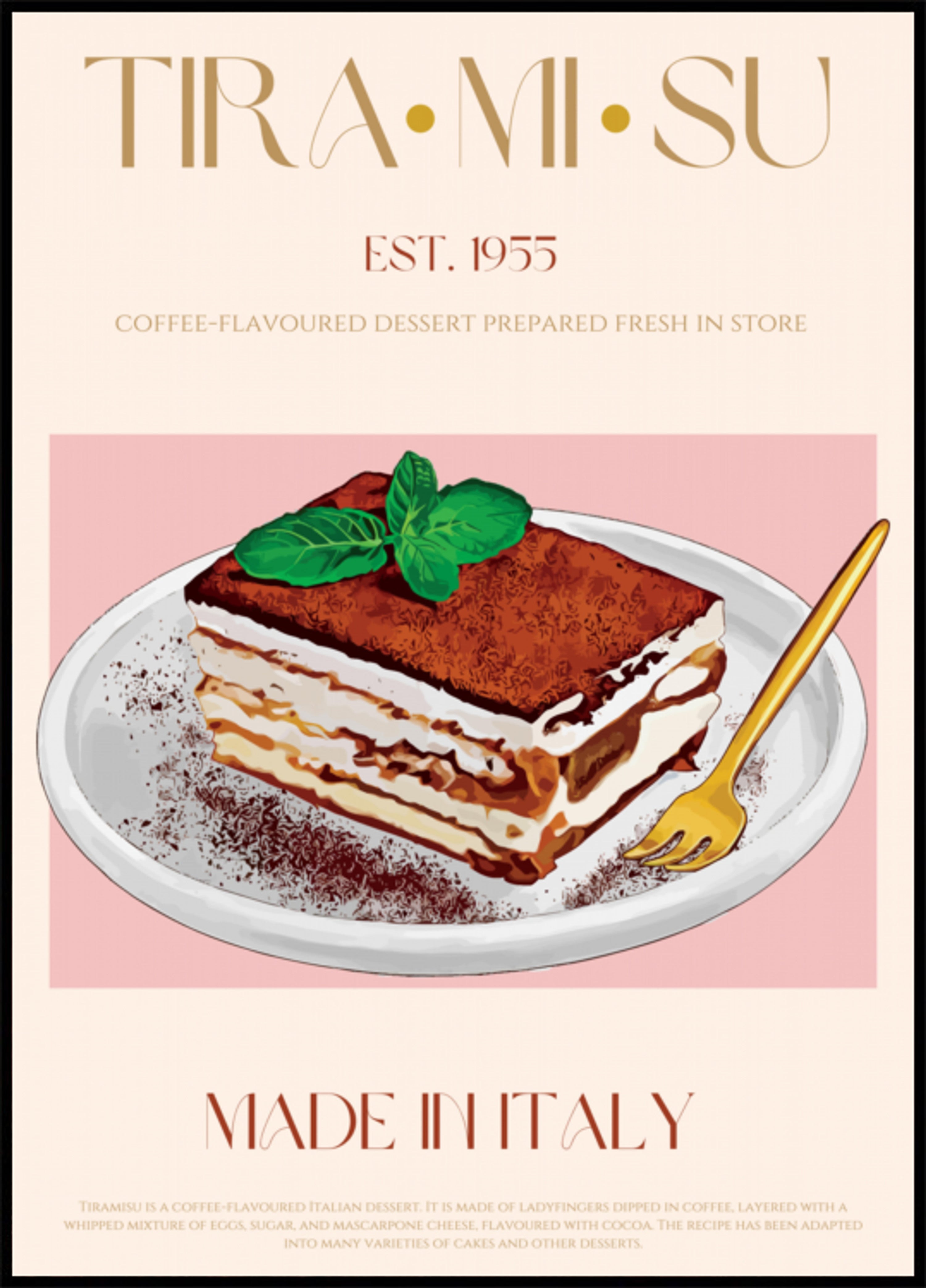 Klasyczne włoskie tiramisu