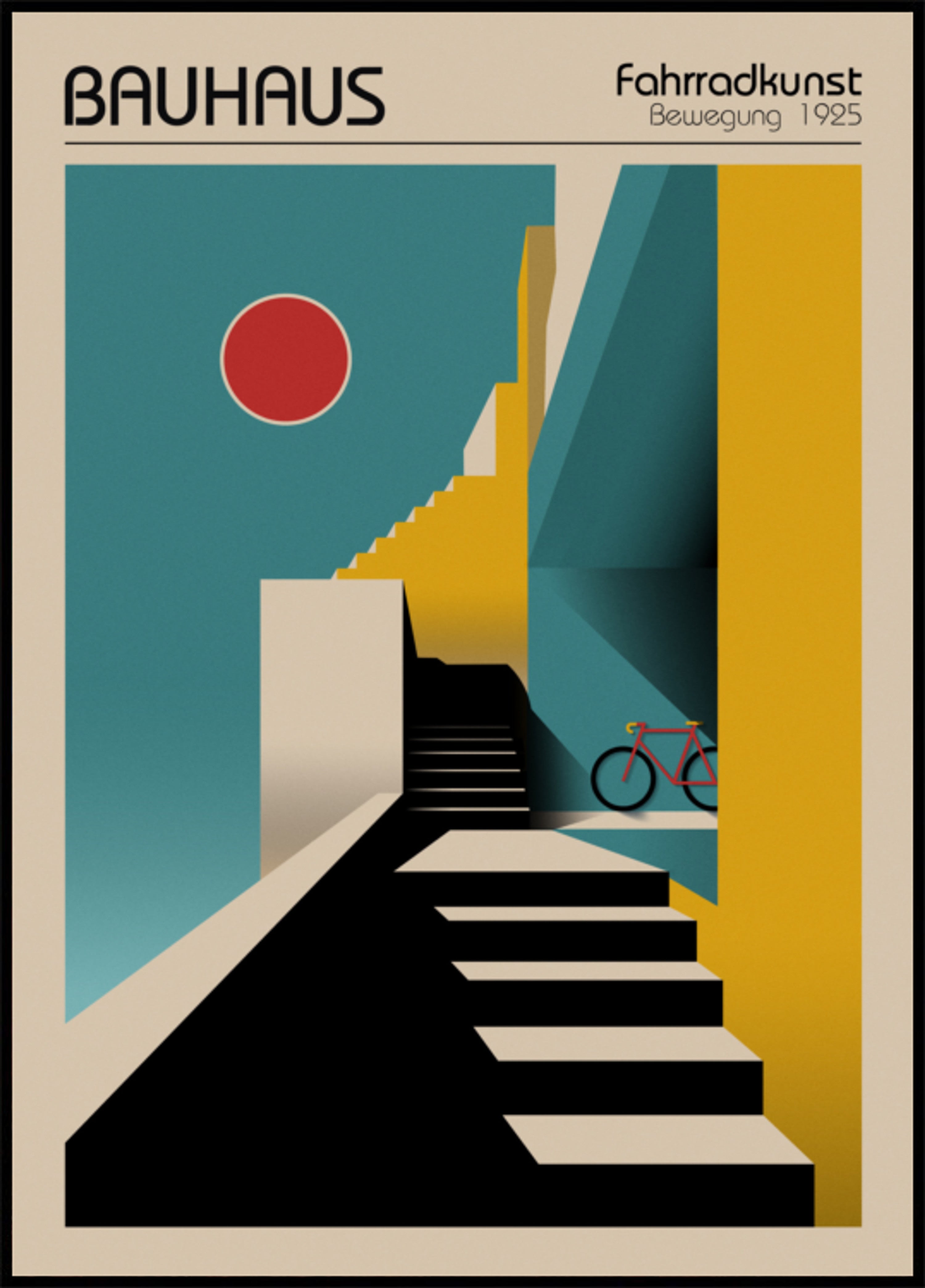 Geometryczny rower miejski