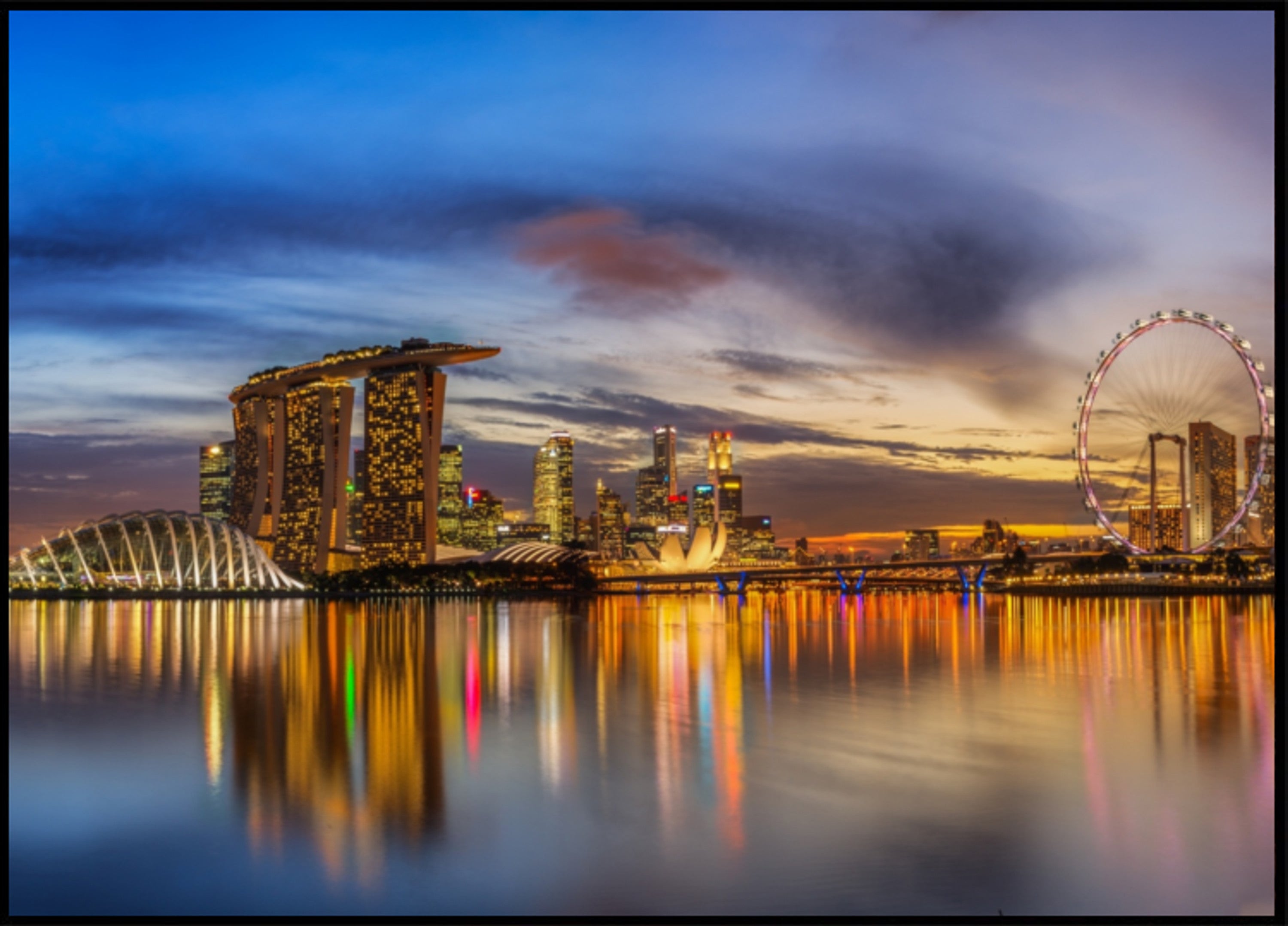 Blask zmierzchu Marina Bay