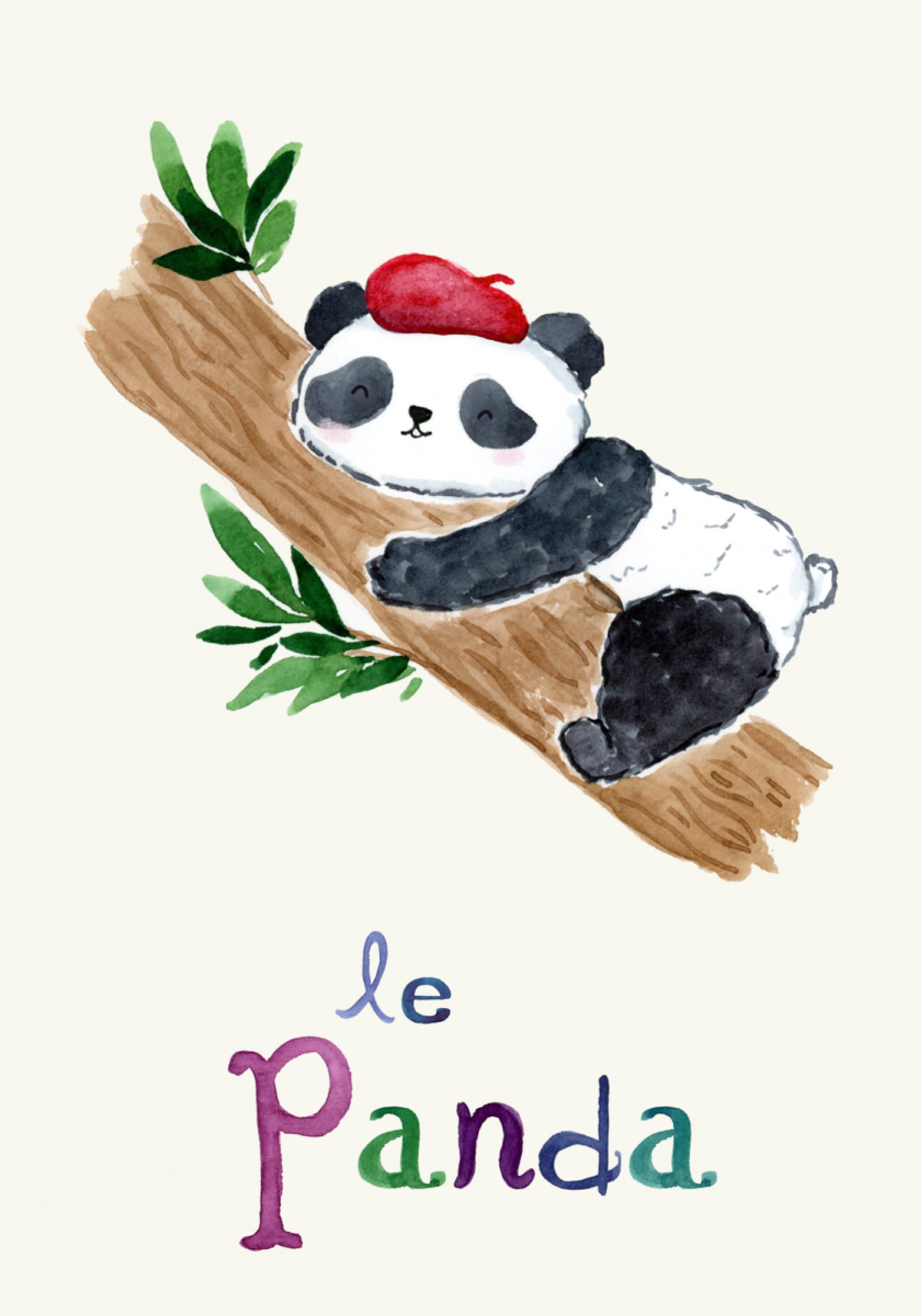 Śpiąca francuska panda