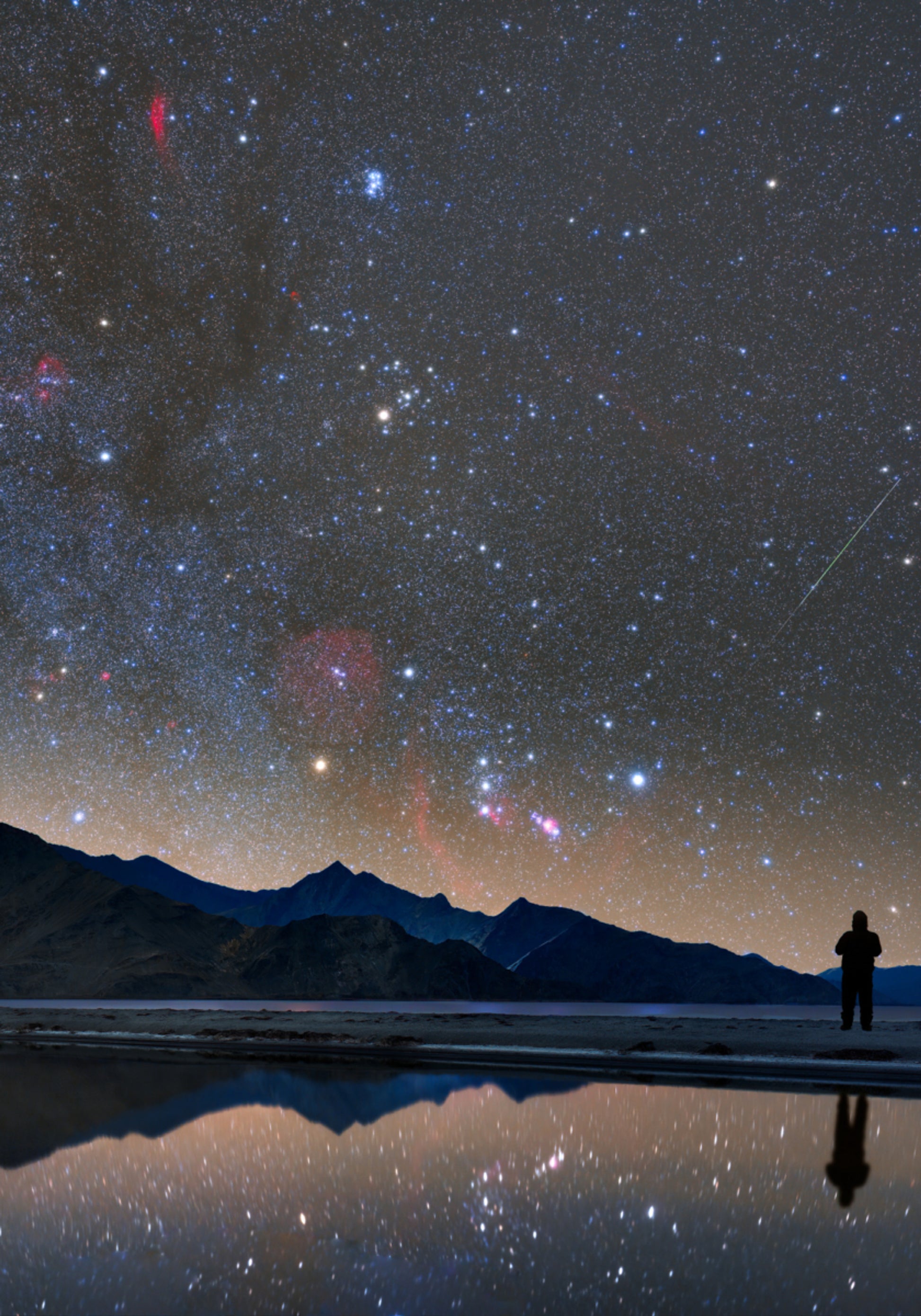 Odbicie nocnego nieba Stargazer