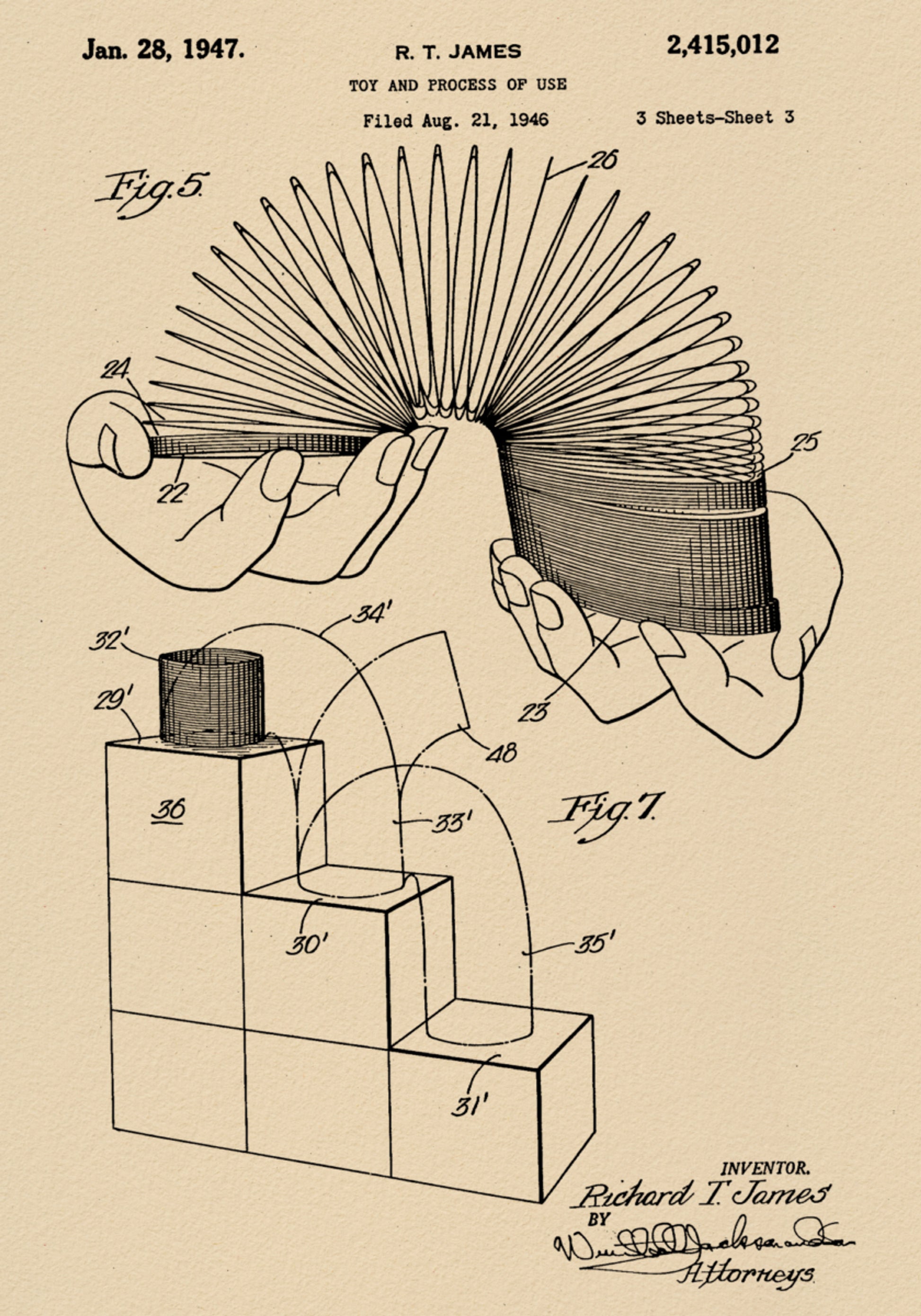 Patent na zabawkę ze zwiniętą sprężyną