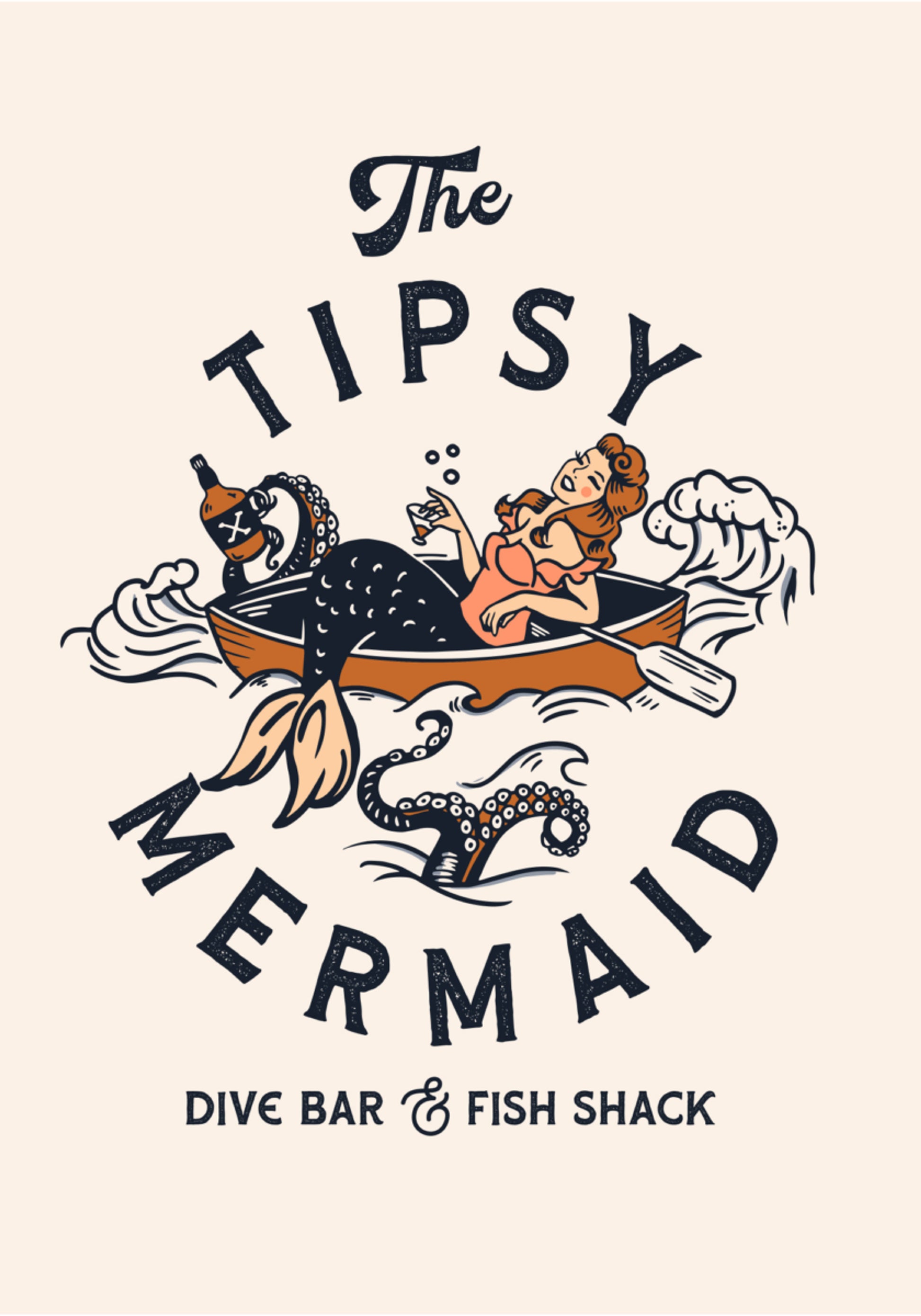 Tipsy Mermaid Dive Bar Sztuka syreny
