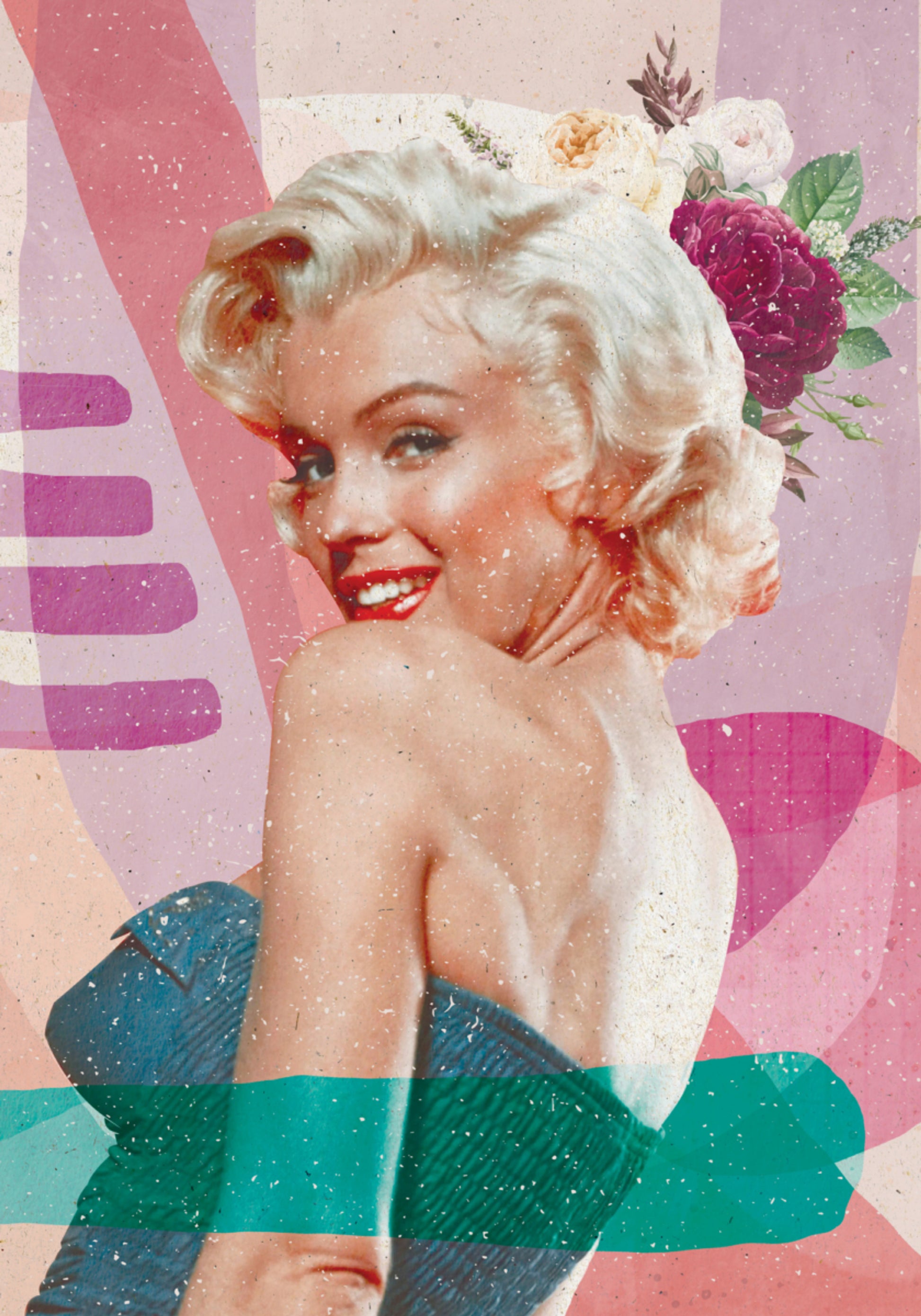 Blond Kwiaty Glamour