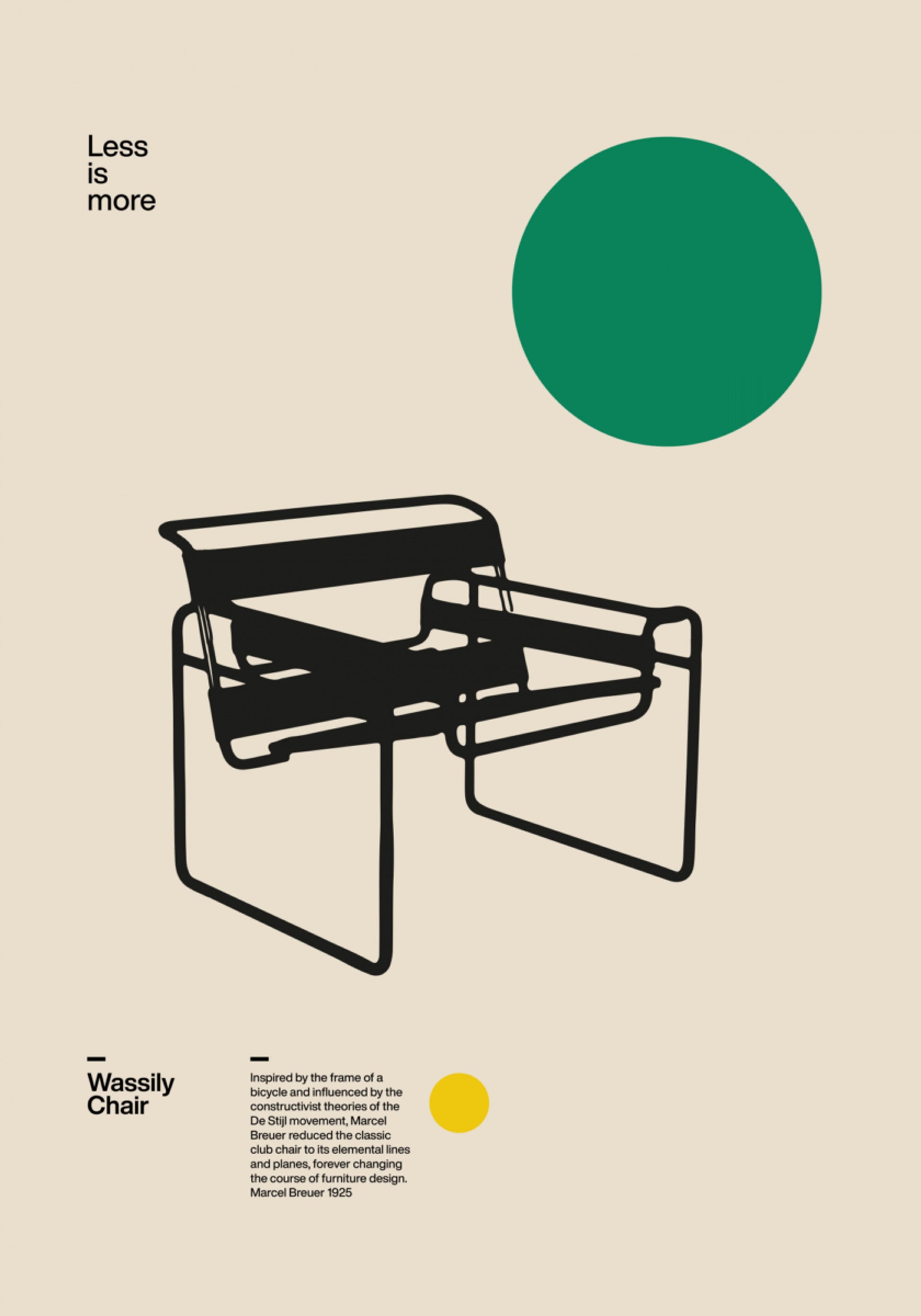 Krzesło designerskie Bauhaus