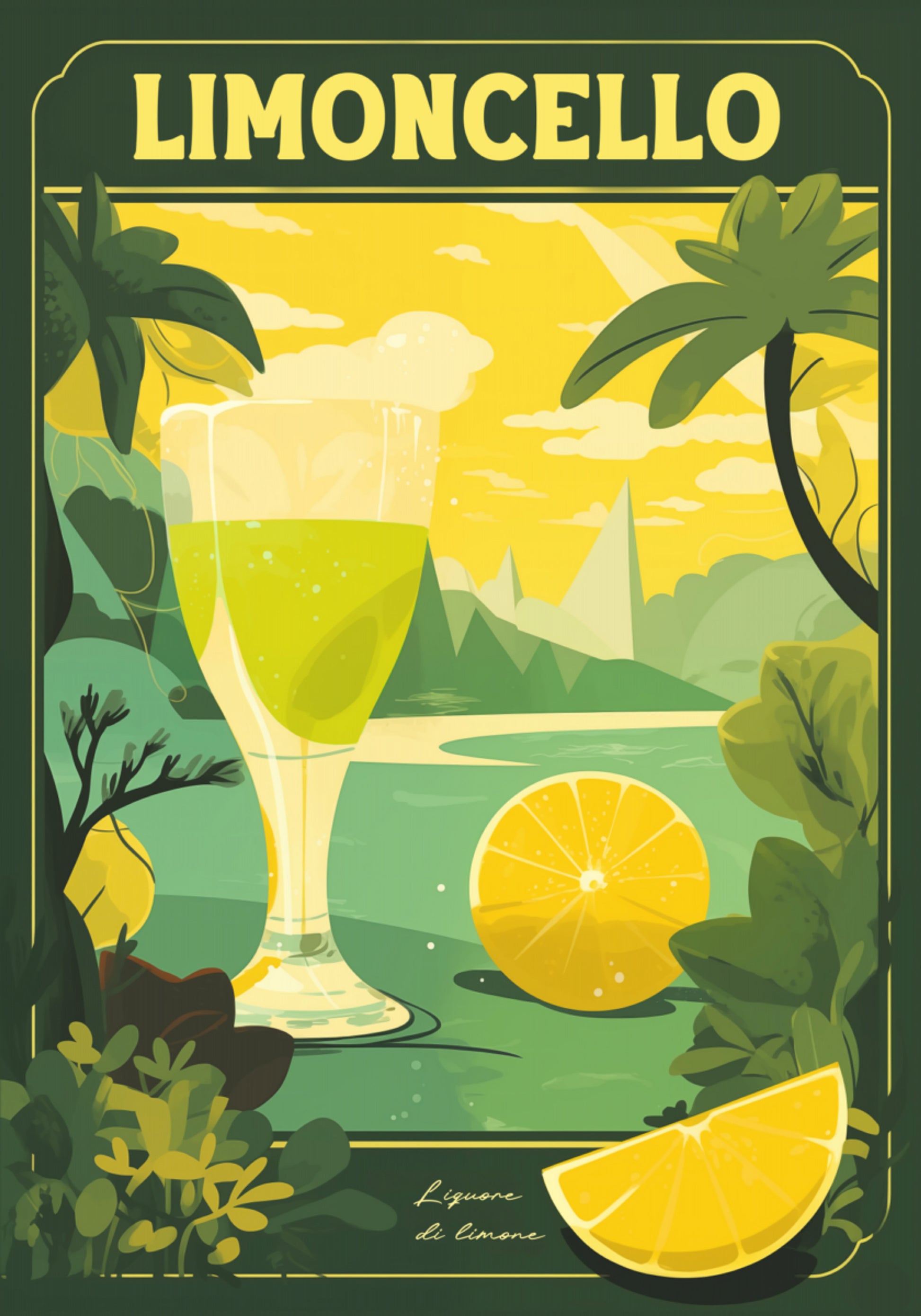 Krajobraz cytryny Limoncello