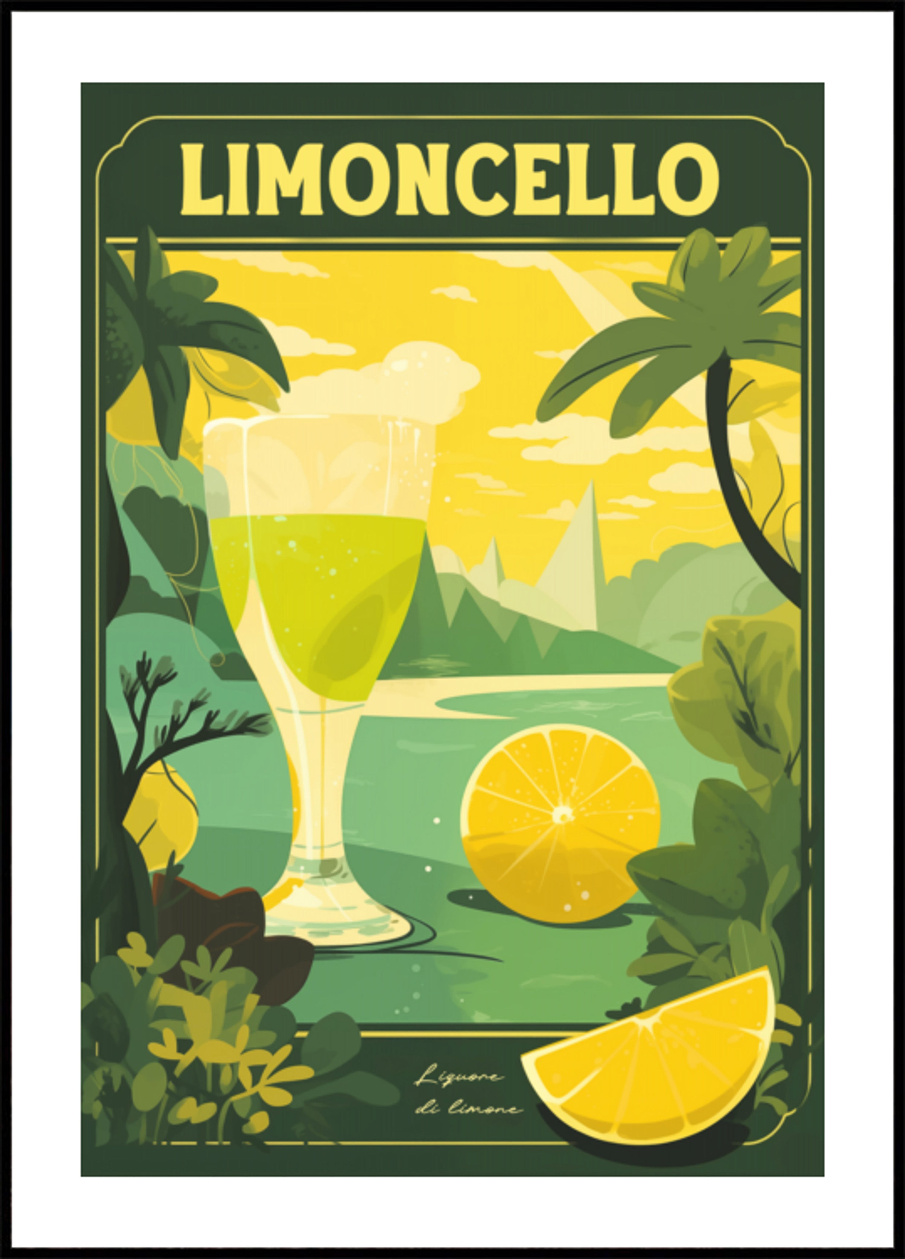 Krajobraz cytryny Limoncello