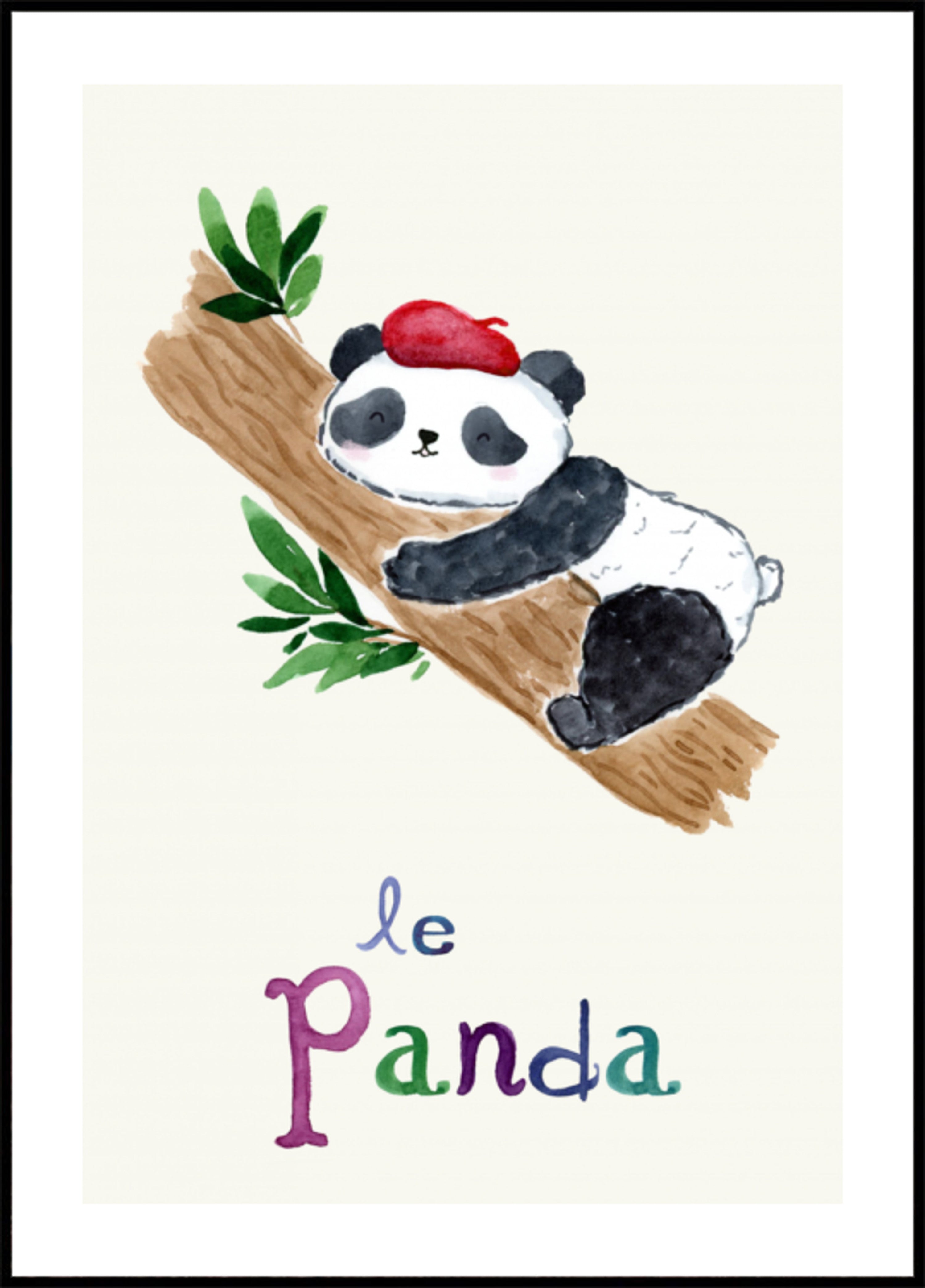 Śpiąca francuska panda