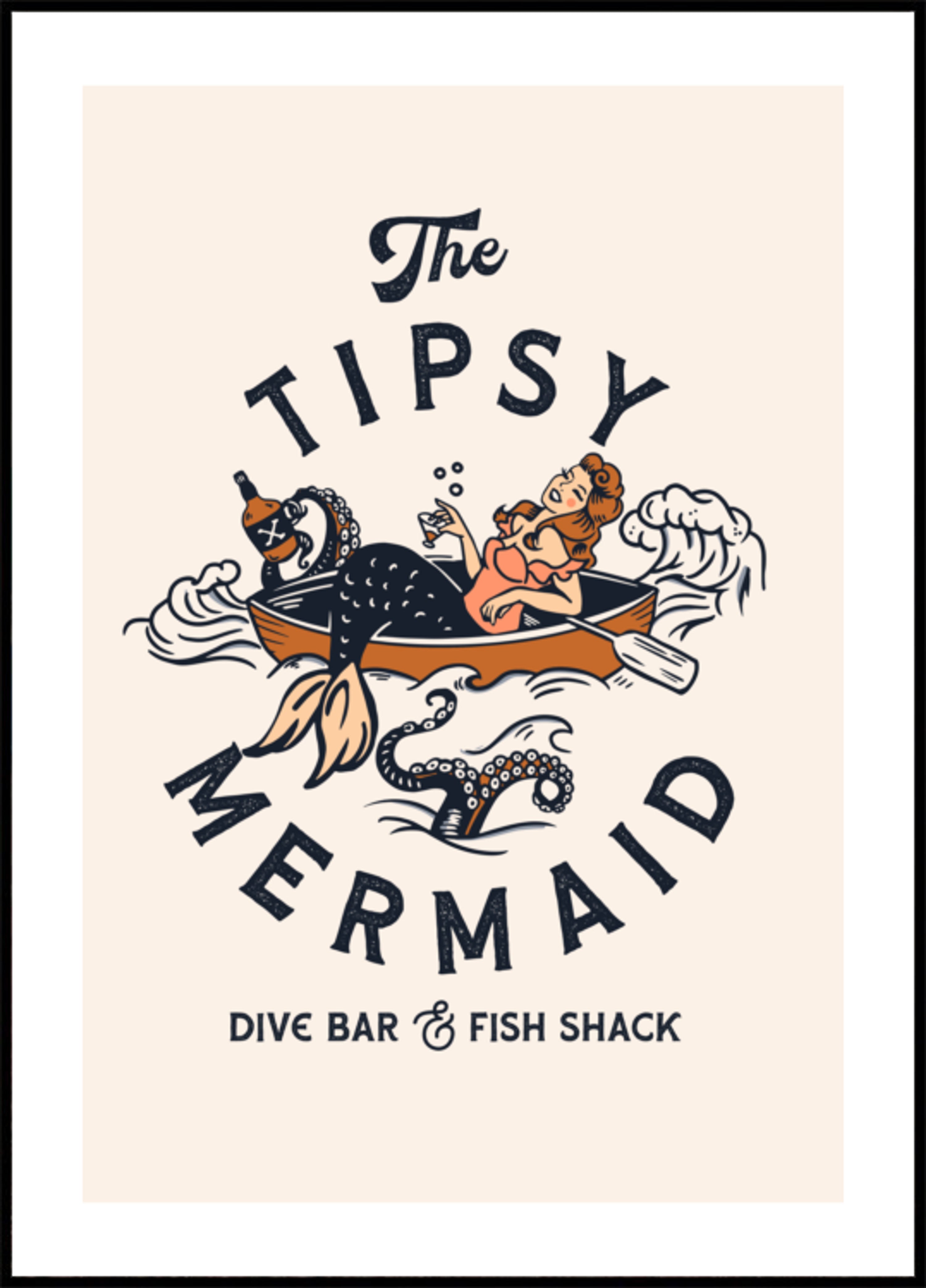 Tipsy Mermaid Dive Bar Sztuka syreny
