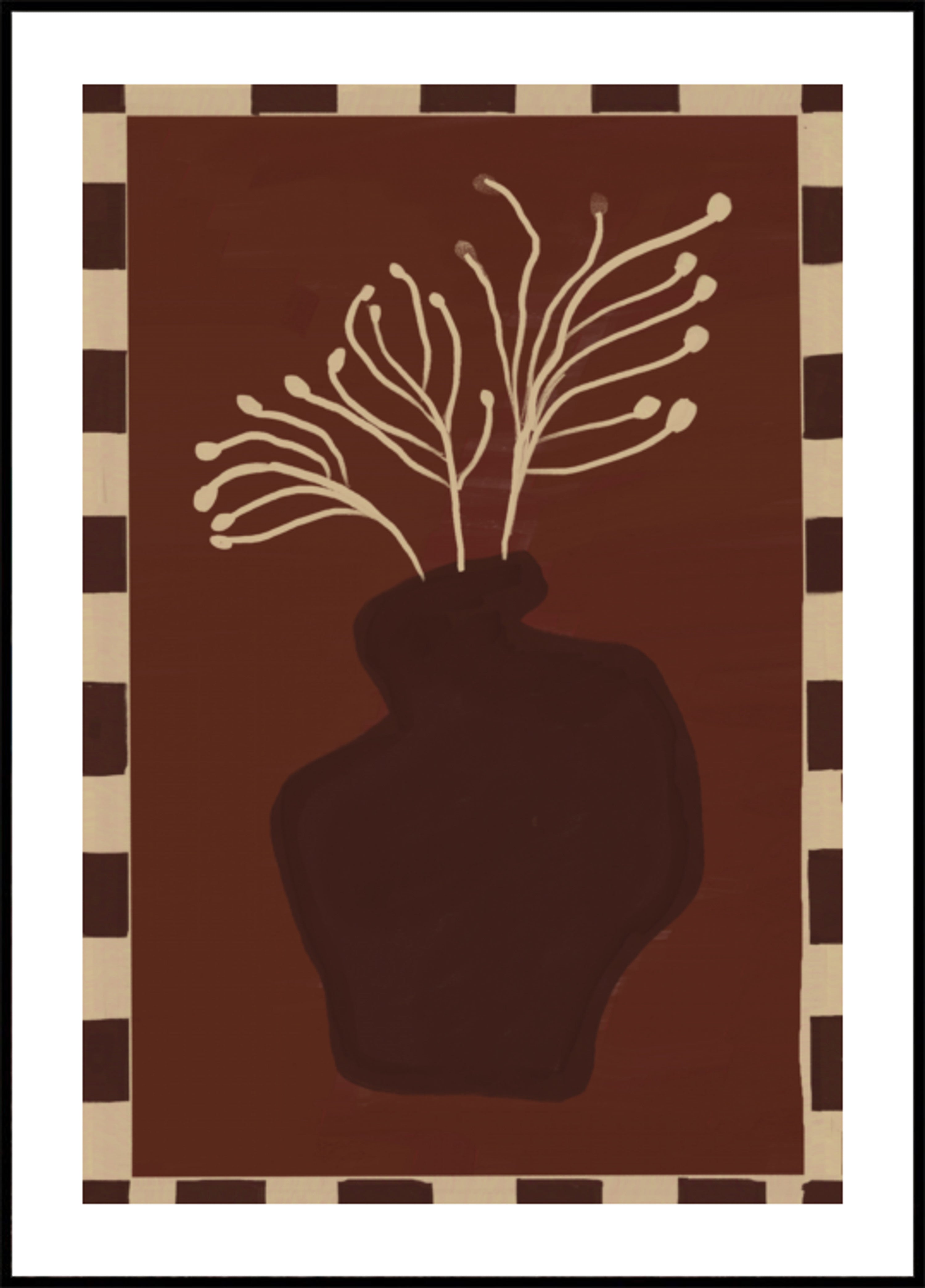 Minimalistyczna roślina wazonowa