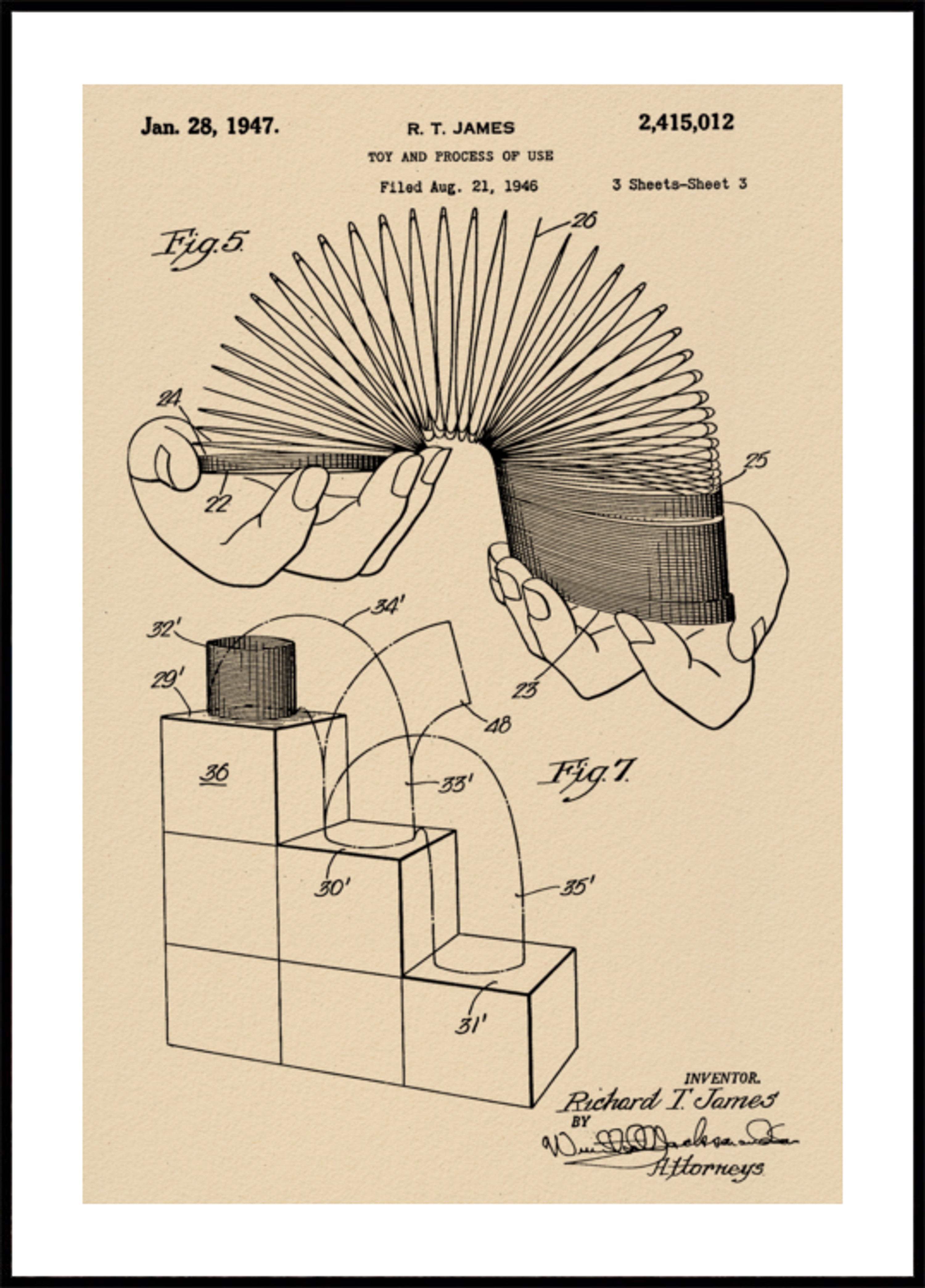 Patent na zabawkę ze zwiniętą sprężyną