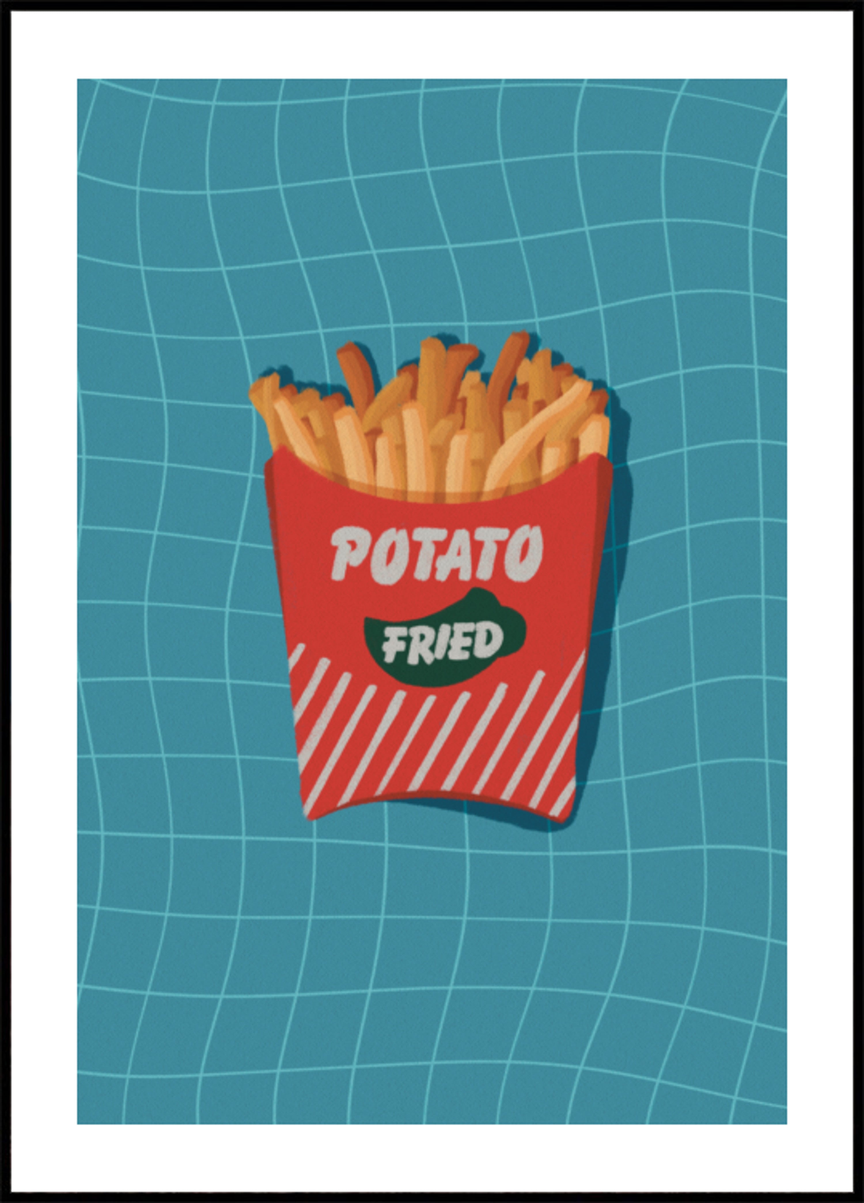 Retro frytki przekąska