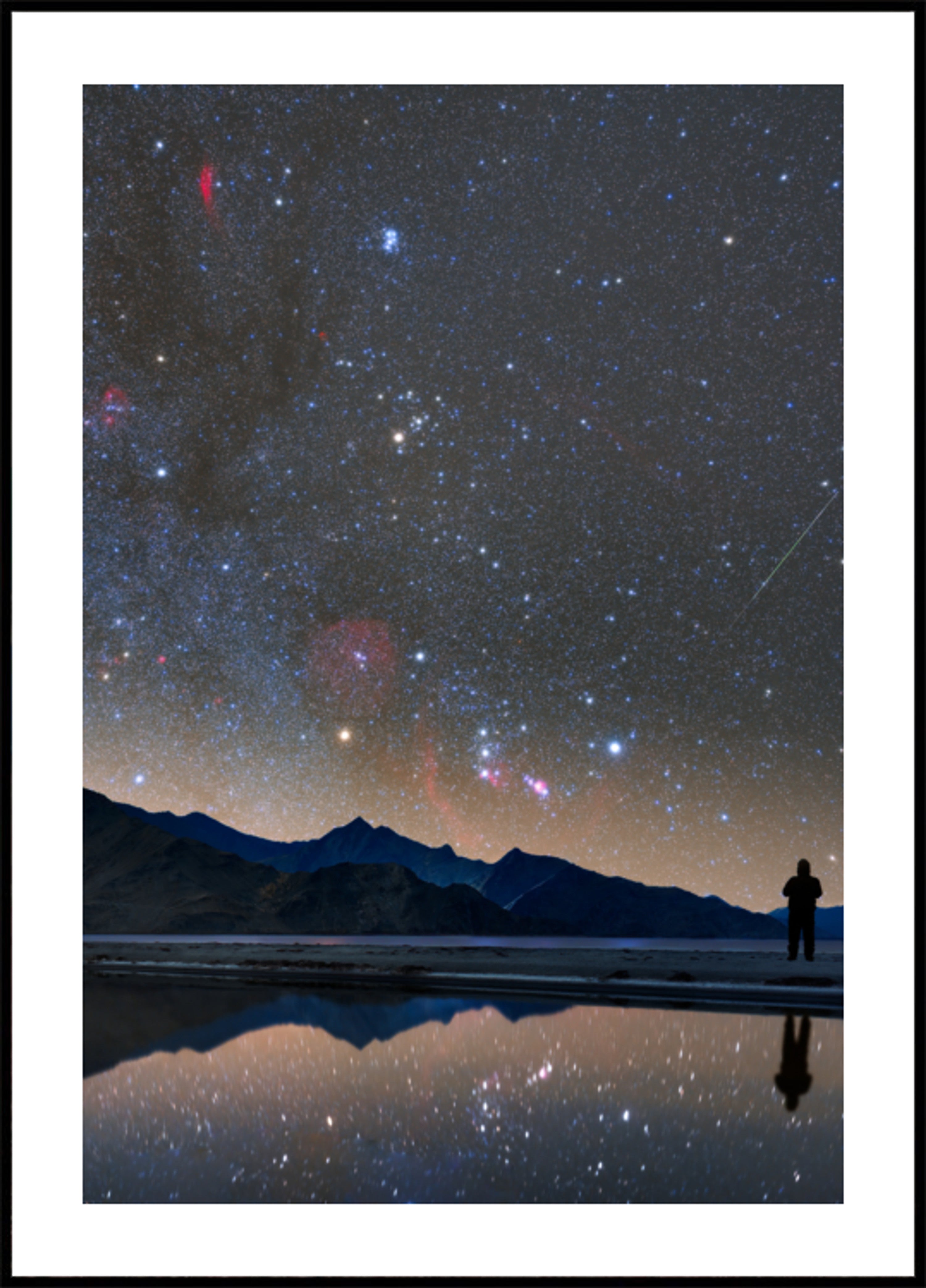 Odbicie nocnego nieba Stargazer