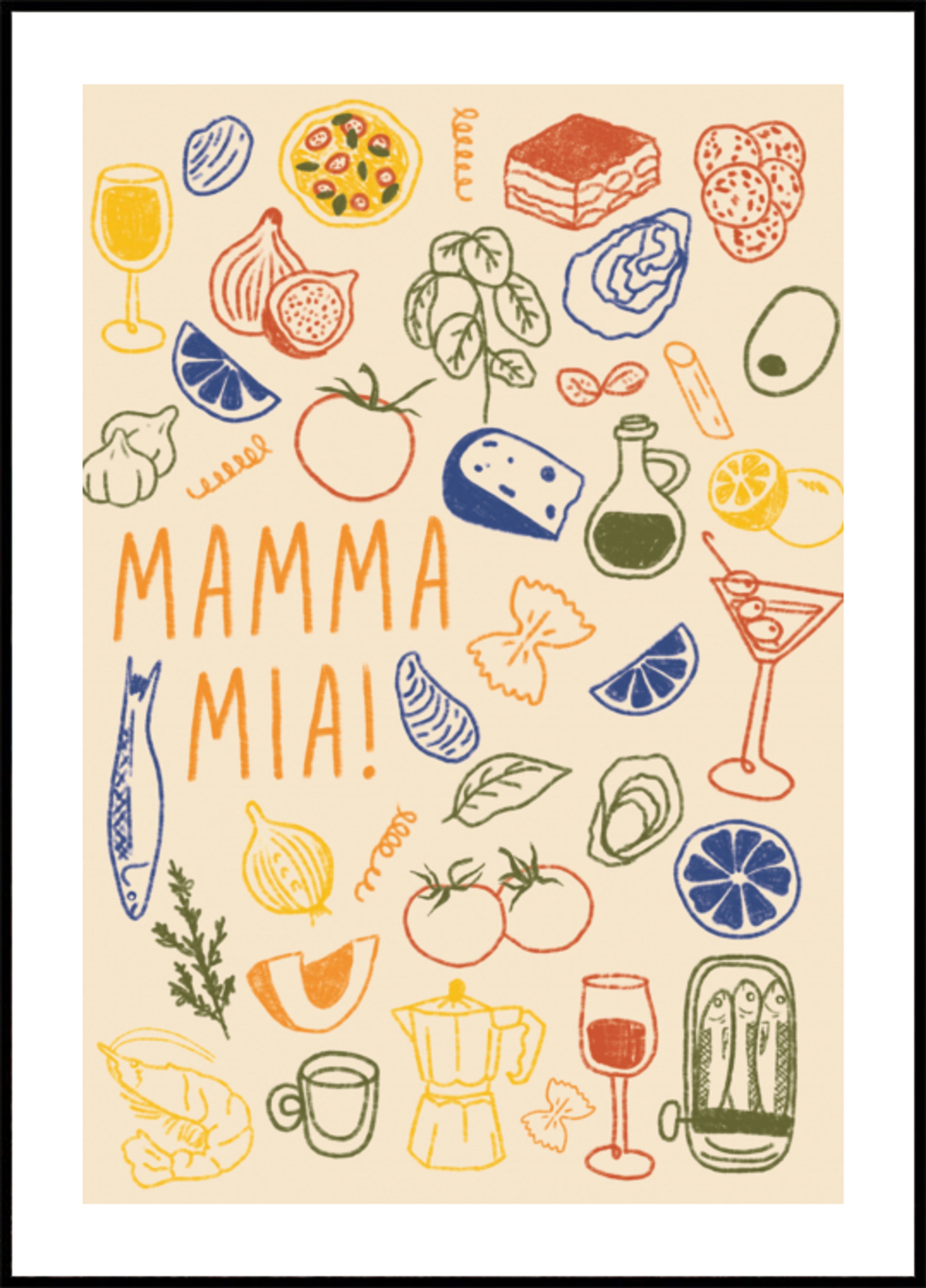 Włoskie jedzenie Mamma Mia