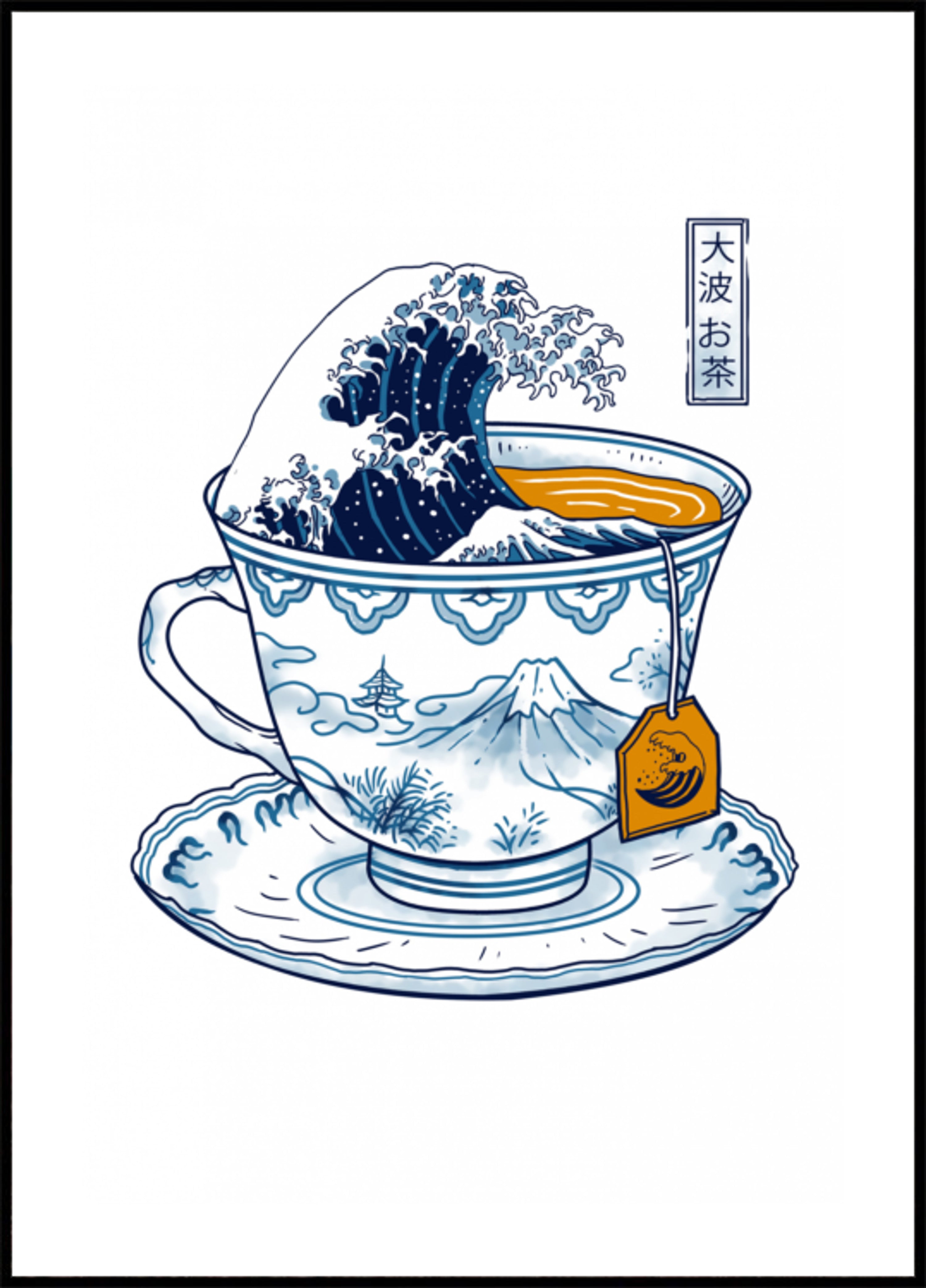 Wspaniała herbata Kanagawa
