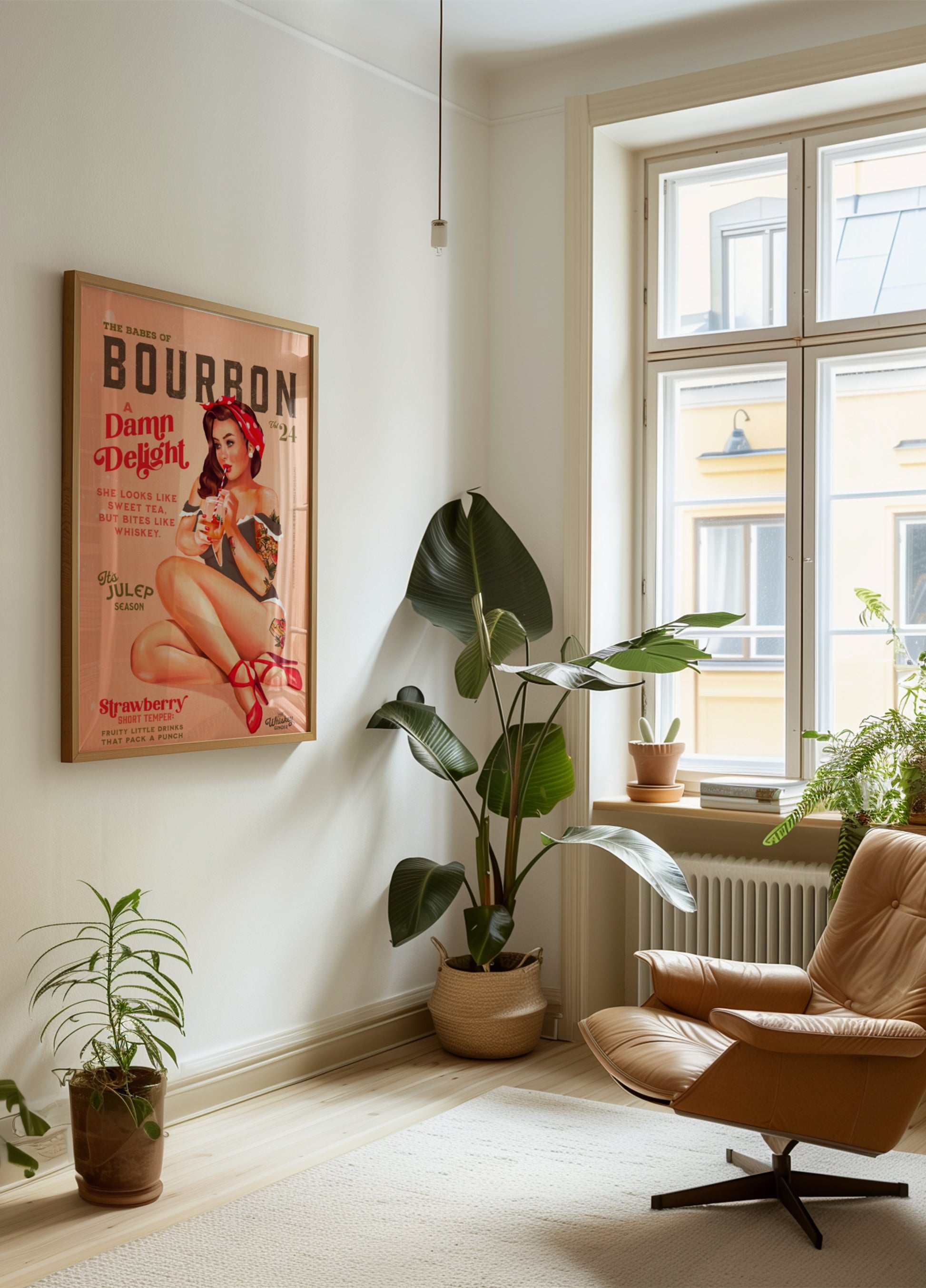 Bourbon Babes tom 22 Vintage Pinup Girl pije koktajl