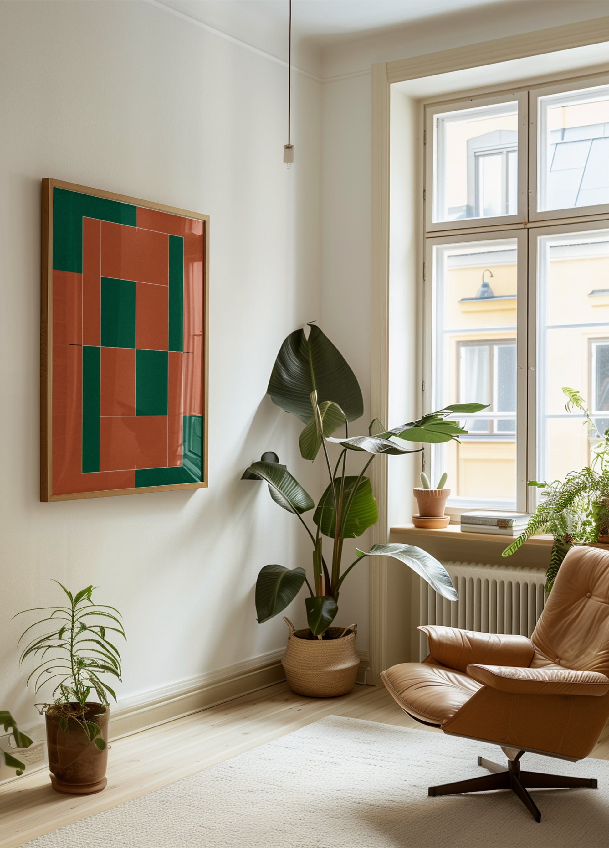 Geometryczny kort tenisowy