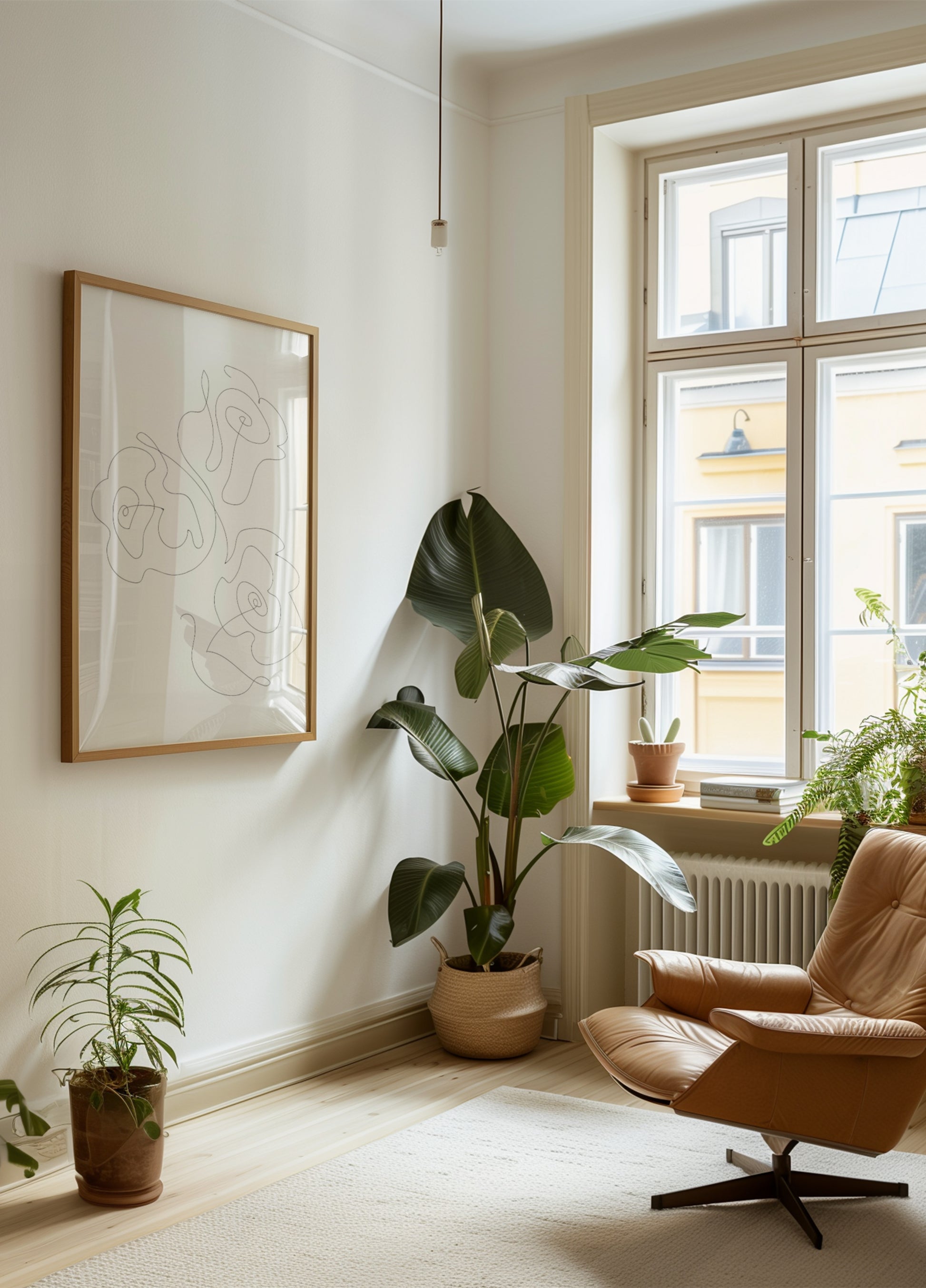 Minimalistyczne kwiaty linii